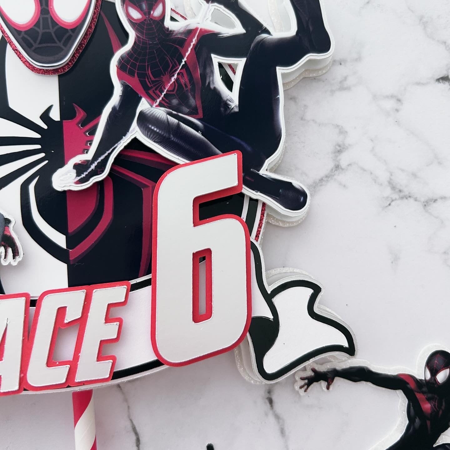 Miles Morales Cake Topper Spiderman Cake Topper