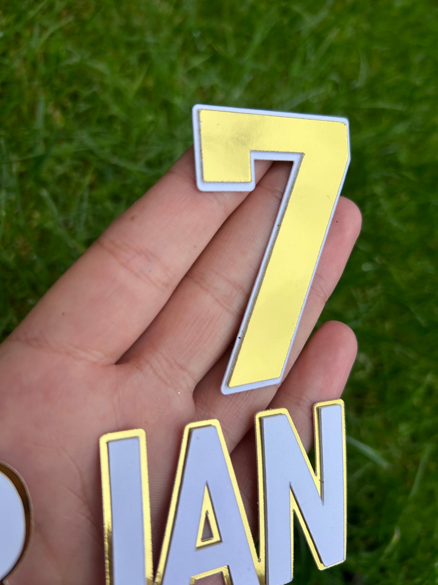 Name & Age Cake Topper, Cake Charm