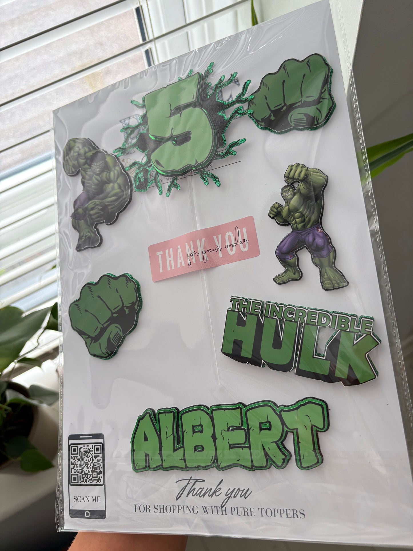 Incredible Hulk Cake Topper – Smash Birthday Decoration - Hulk Smash Cake Topper – Superhero Party Decoration