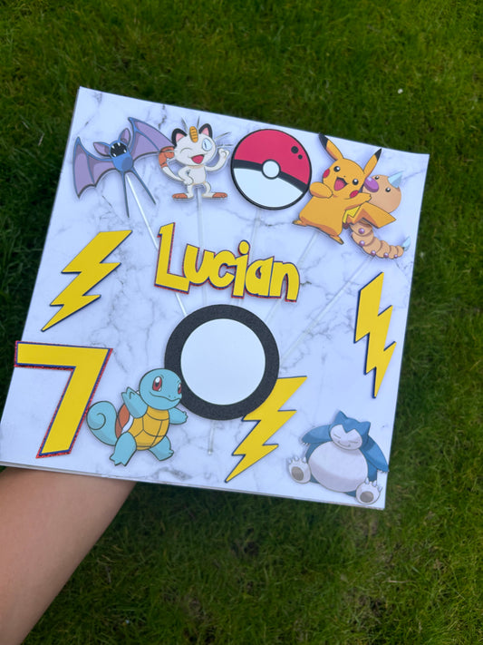 Pokémon Cake Topper And Charm Set