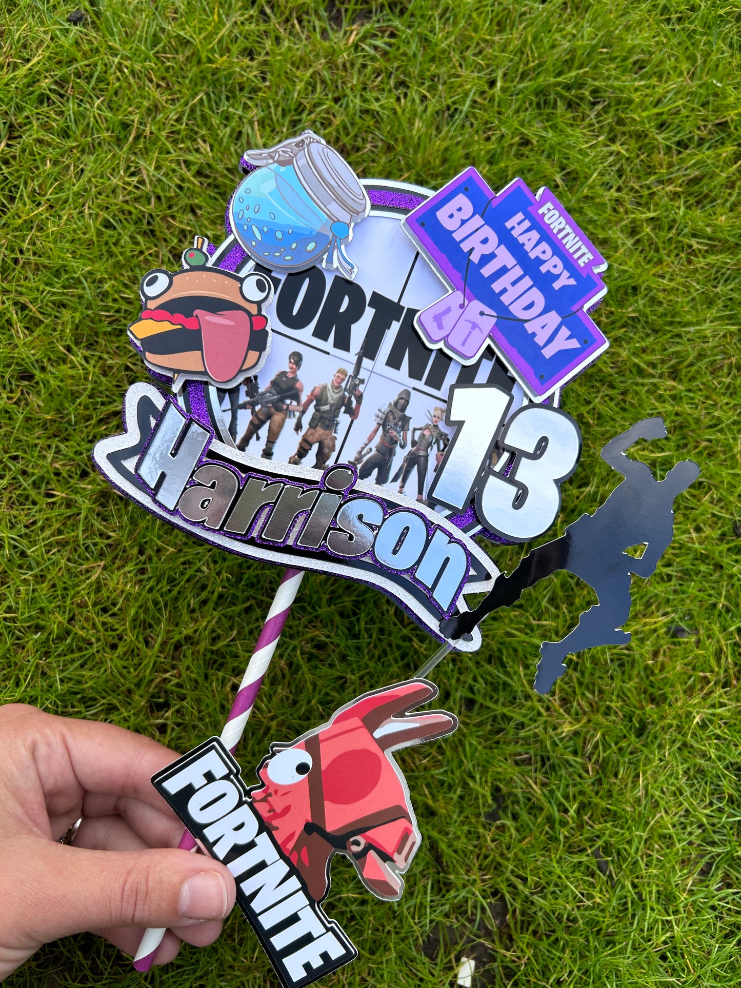 Fortnite Gaming Cake Topper