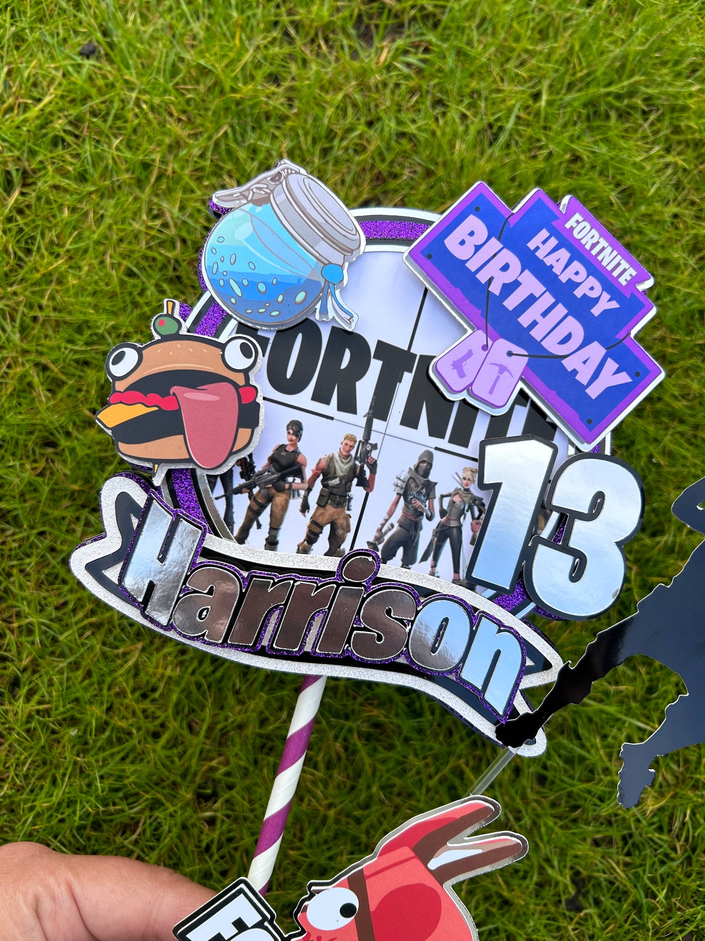 Fortnite Gaming Cake Topper