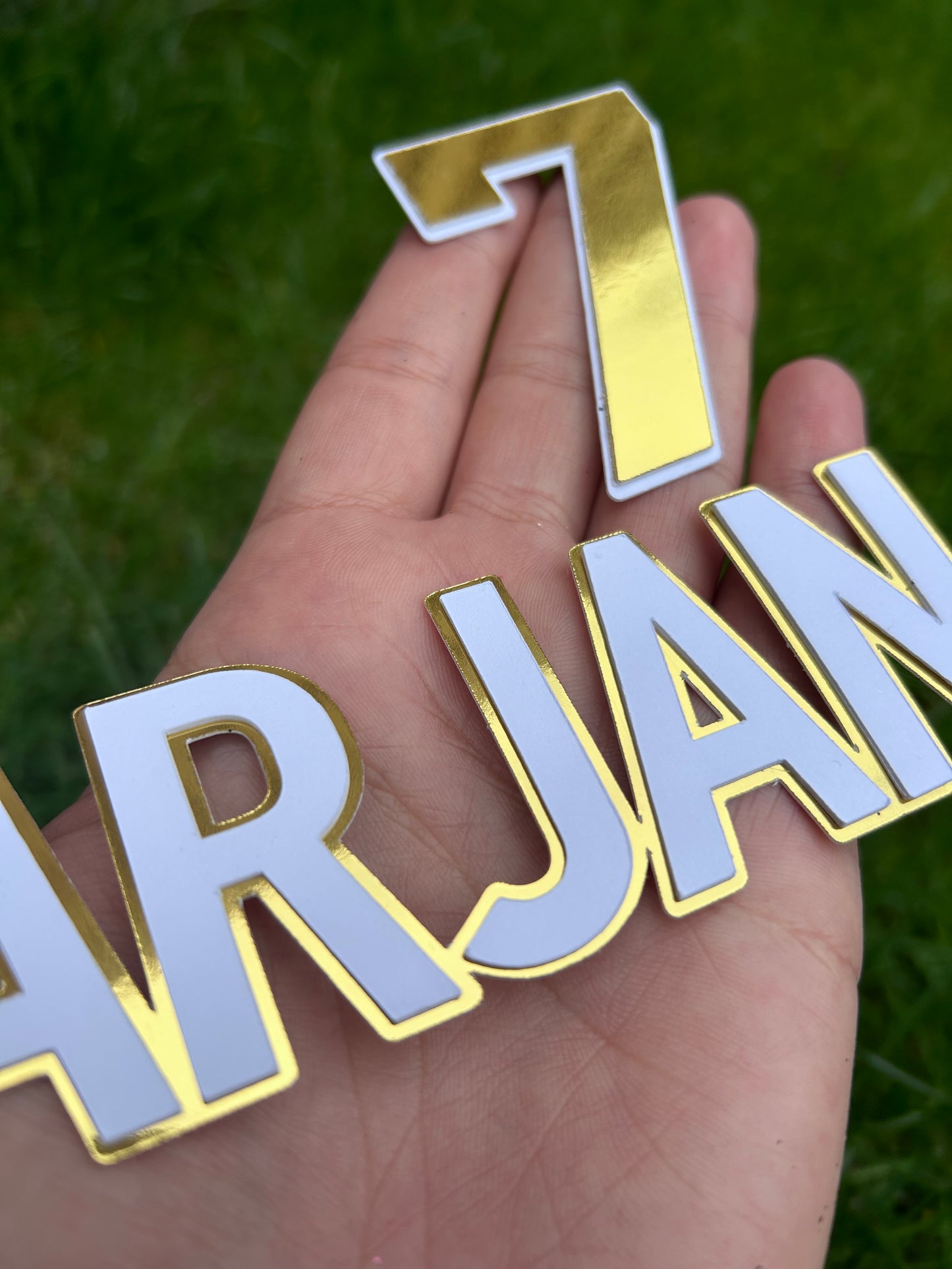 Name & Age Cake Topper, Cake Charm