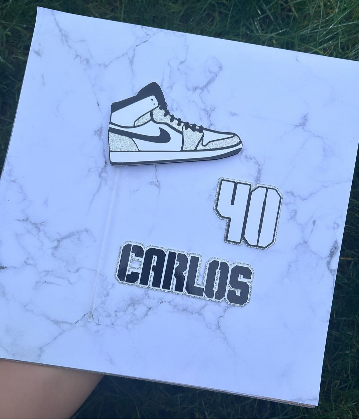 Jordan 1s Cake Topper, Nike Shoe Cake Topper, Jordan Cake Decorations, Hightop Cake Topper