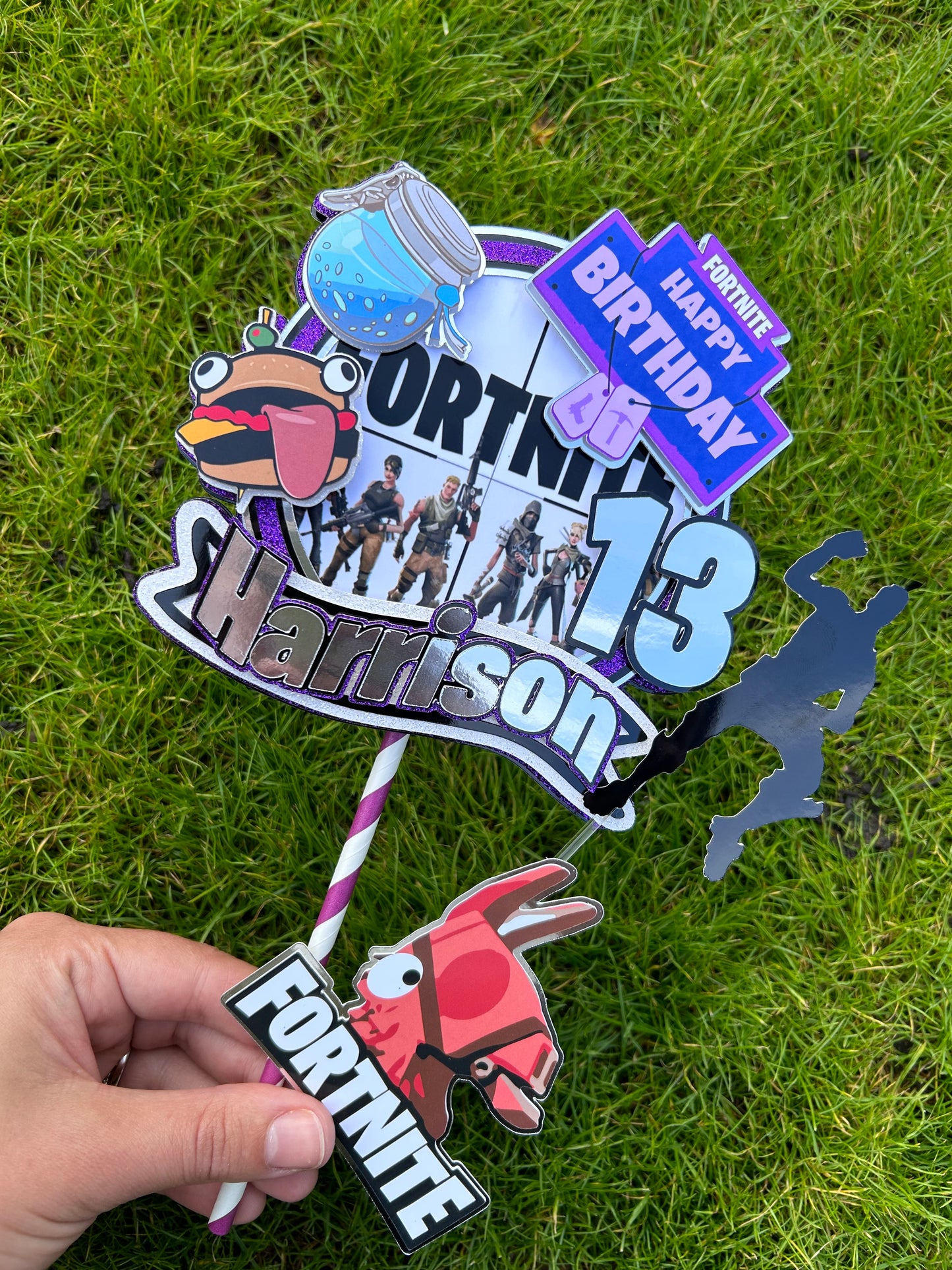 Fortnite Gaming Cake Topper
