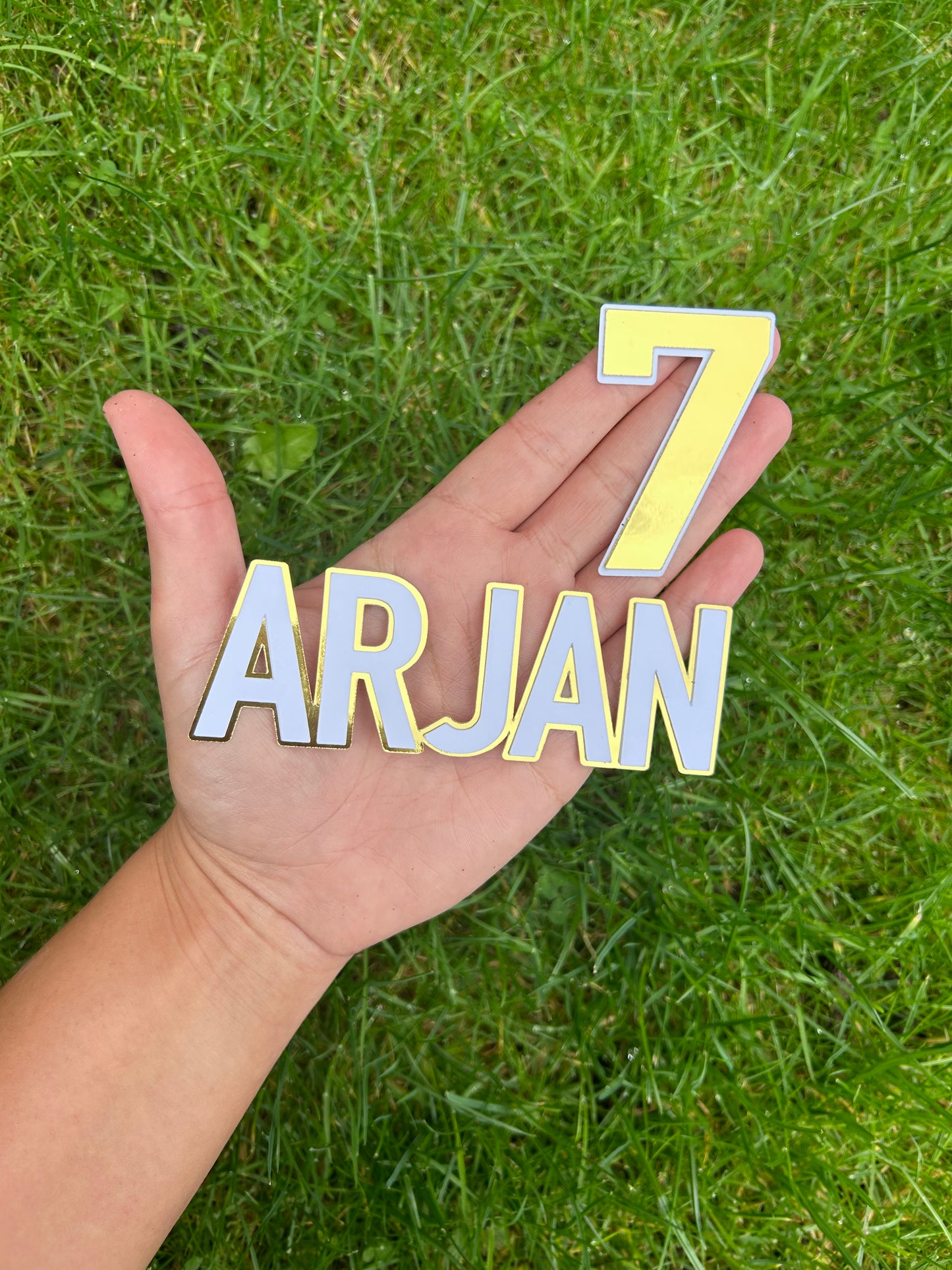 Name & Age Cake Topper, Cake Charm