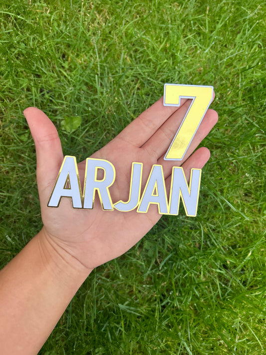 Name & Age Cake Topper, Cake Charm