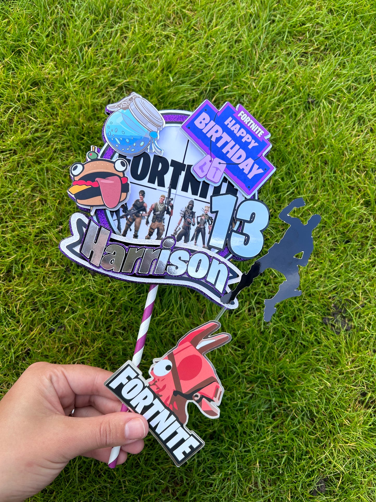 Fortnite Gaming Cake Topper