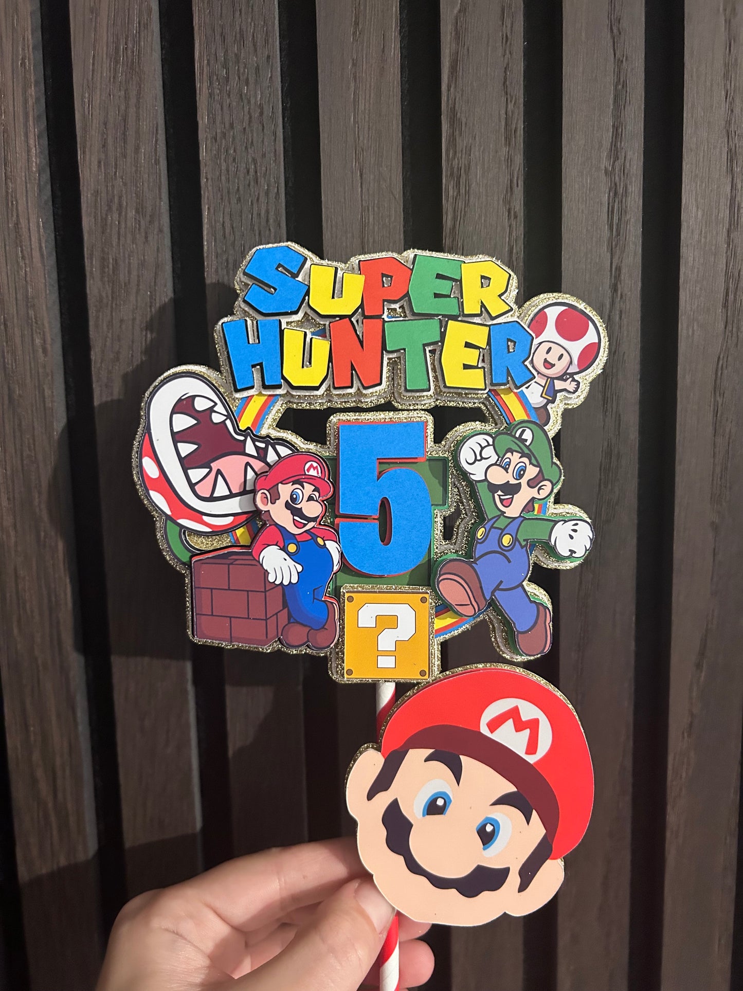 Super Mario Cake Topper, Mario Cake Topper