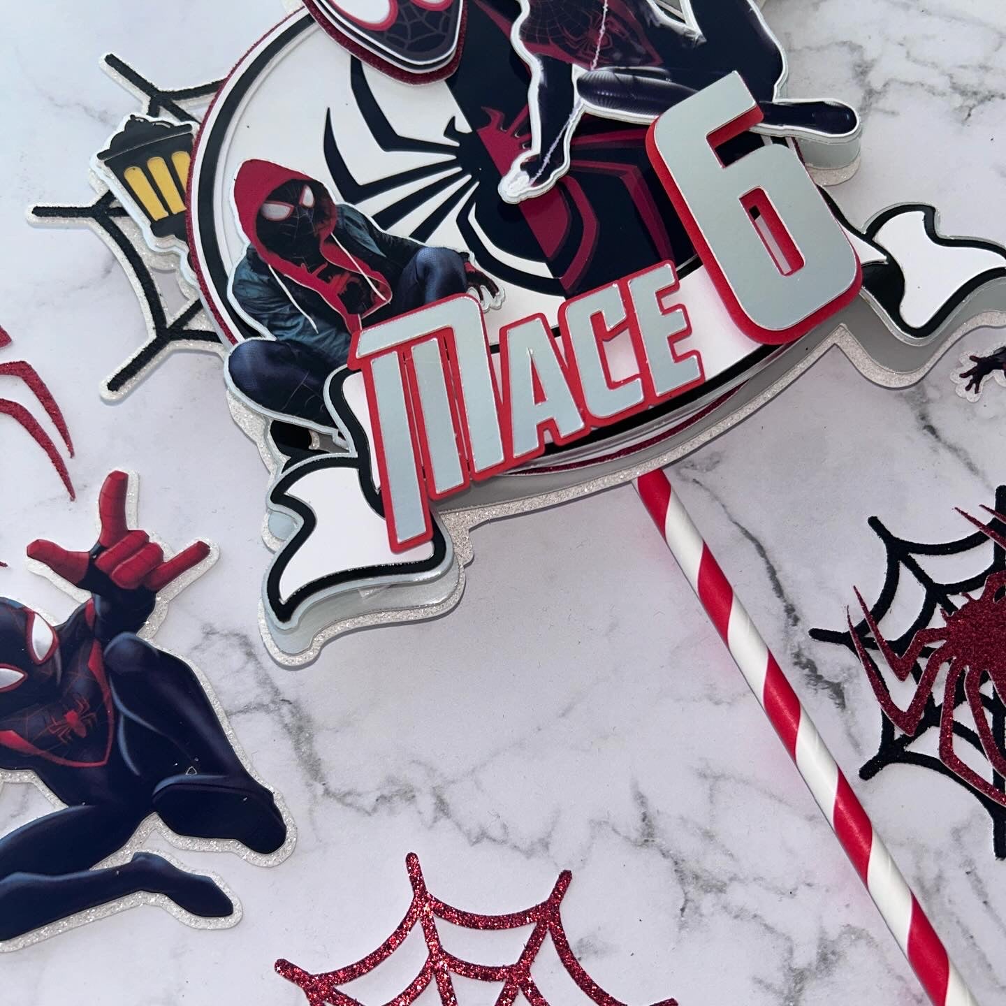 Miles Morales Cake Topper Spiderman Cake Topper