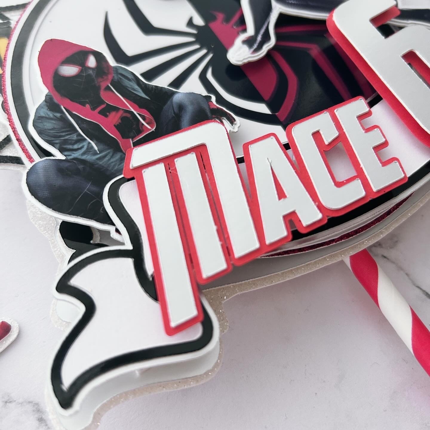 Miles Morales Cake Topper Spiderman Cake Topper