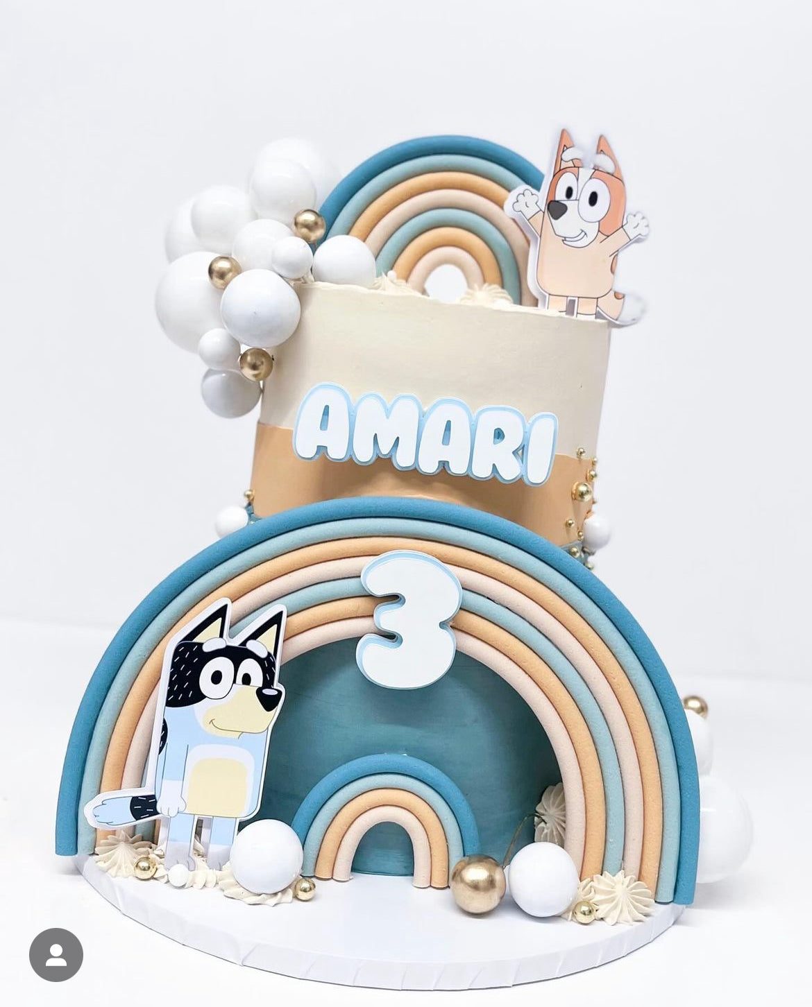 Bluey Cake Topper, Bluey Cake Charm Set