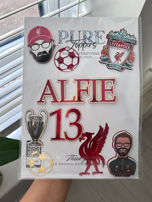 Liverpool Football Cake Topper