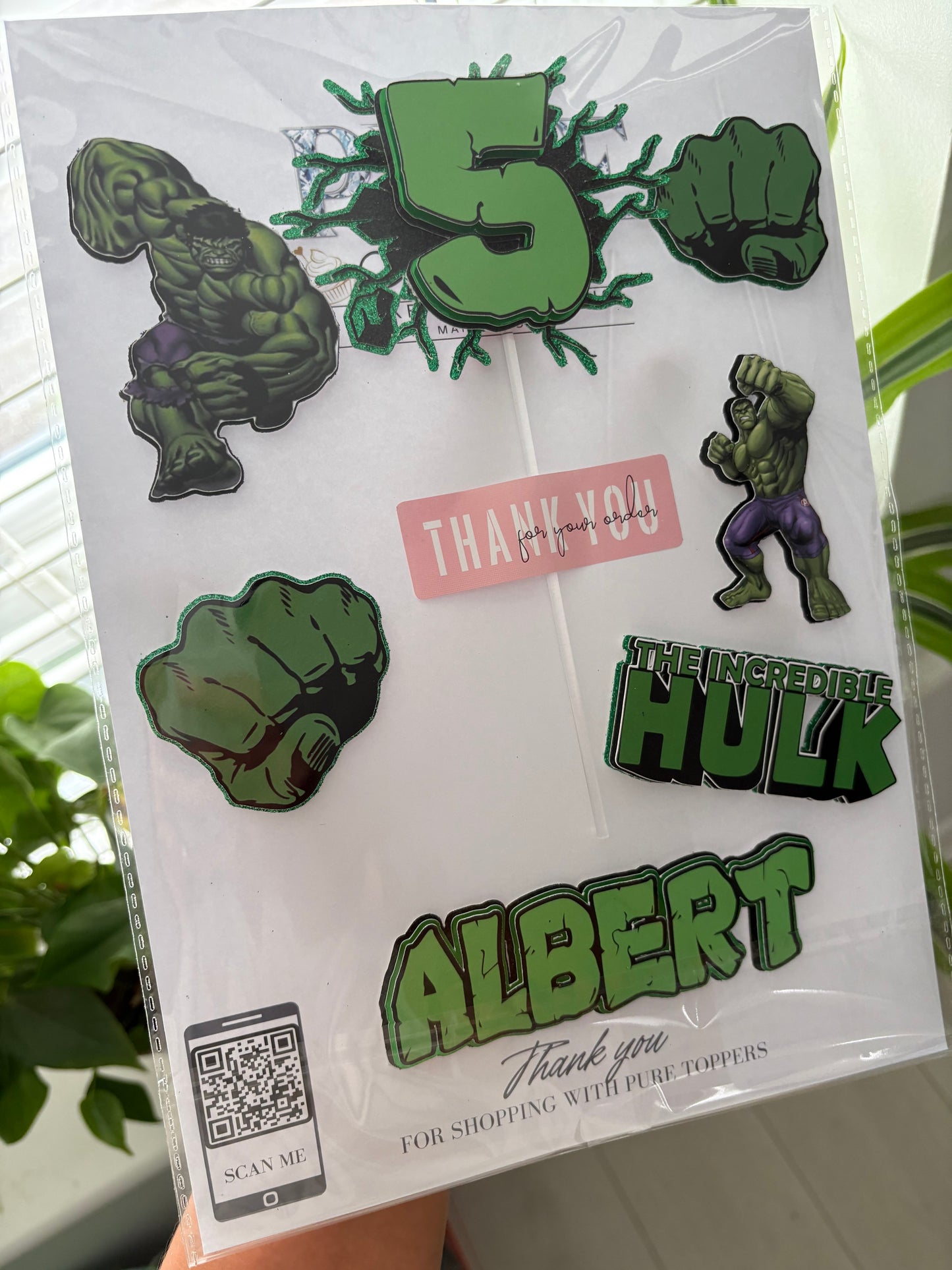 Incredible Hulk Cake Topper – Smash Birthday Decoration - Hulk Smash Cake Topper – Superhero Party Decoration