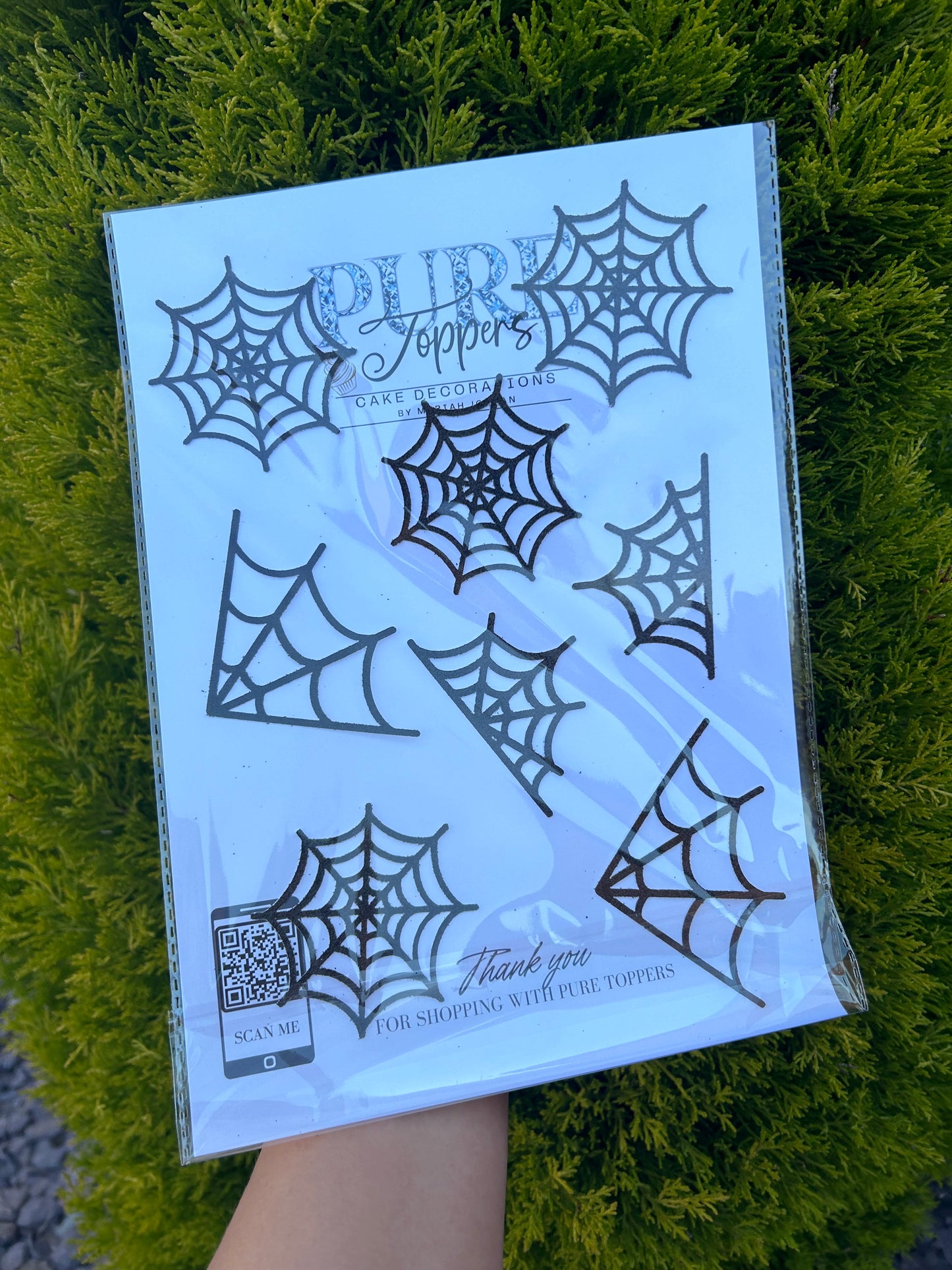 Spiderweb Cake Charms
