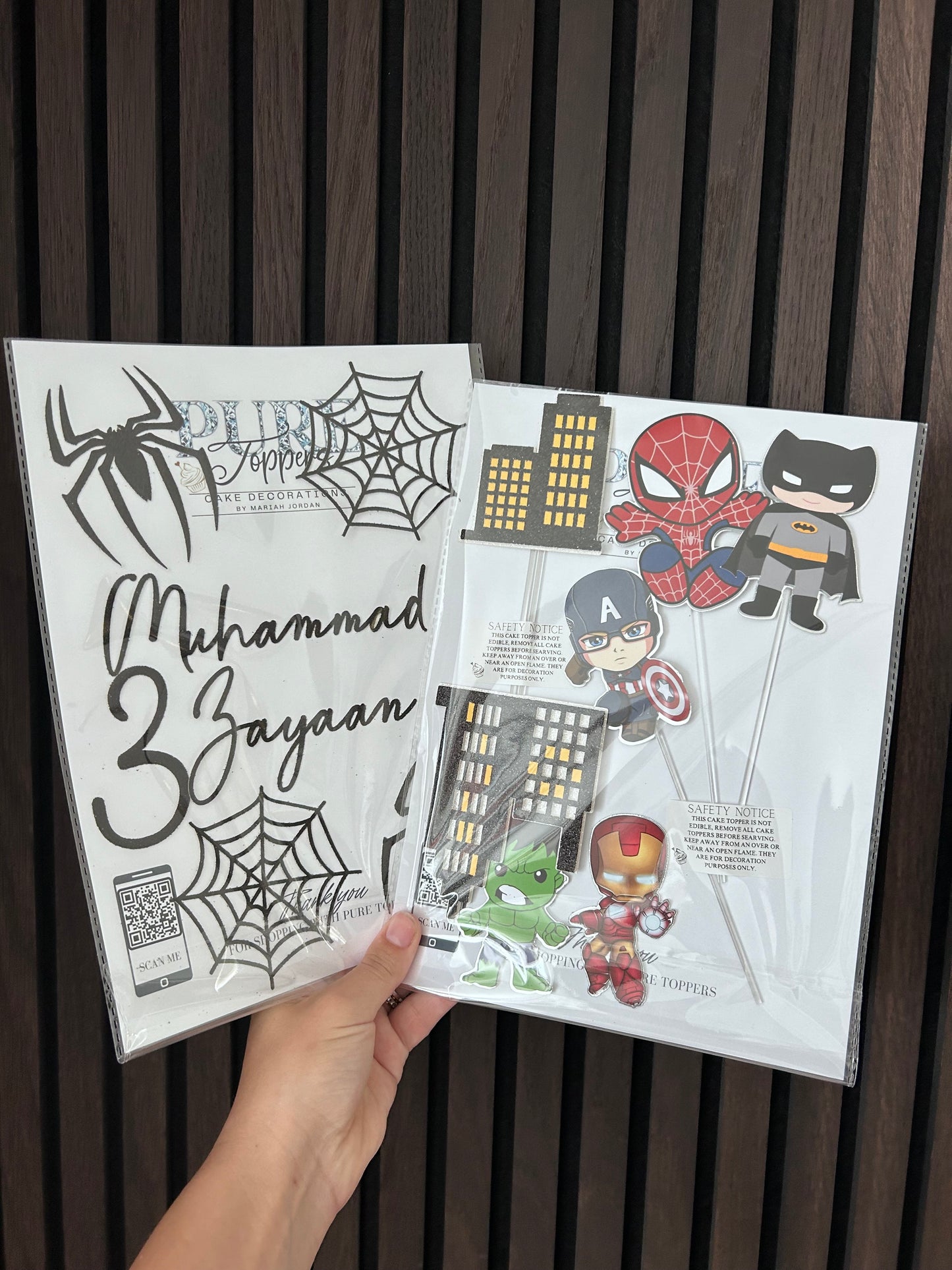 Baby Superheroes Cake Topper, Spiderman Cake Topper, Batman Cake Topper