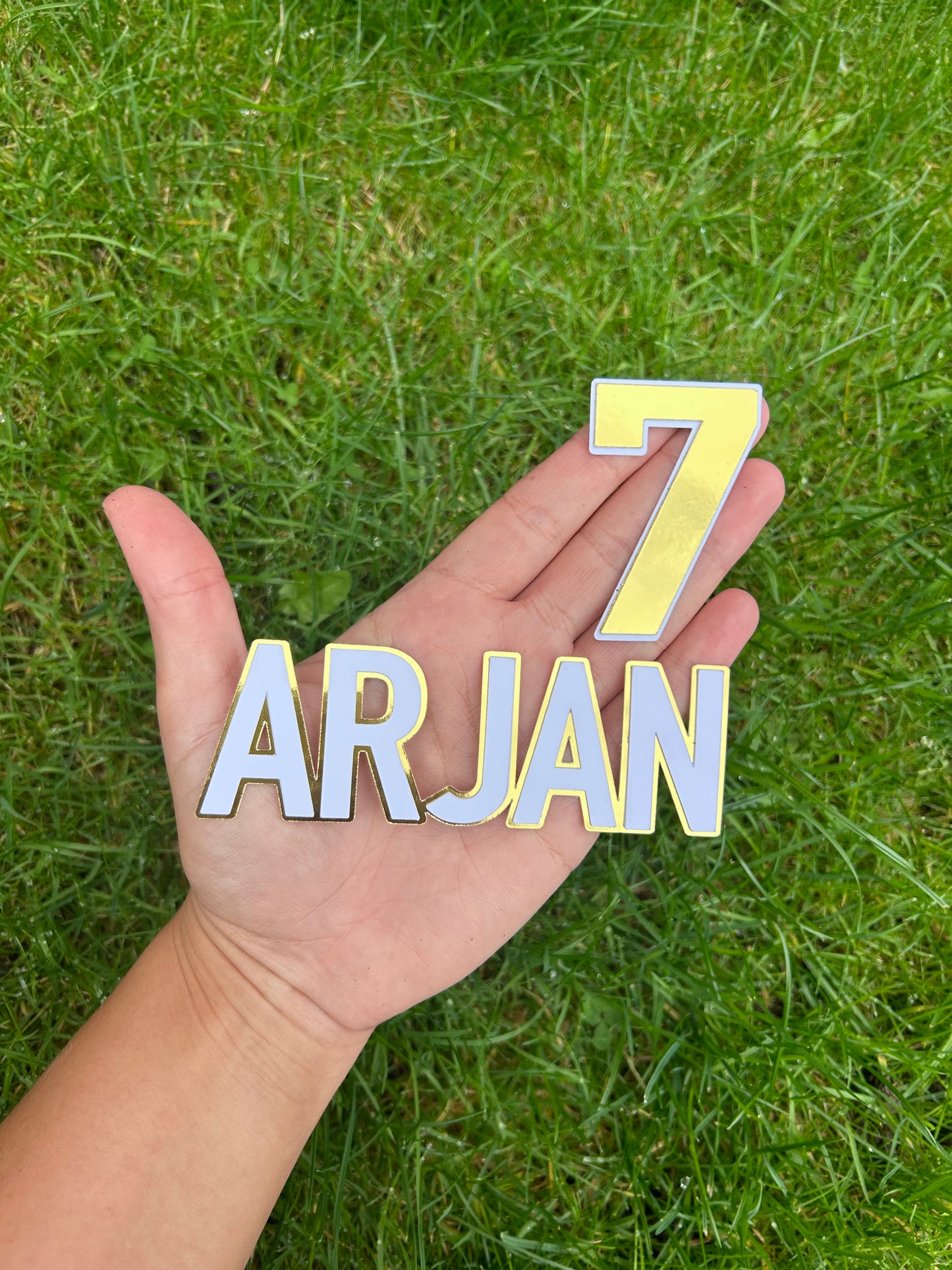 Name & Age Cake Topper, Cake Charm