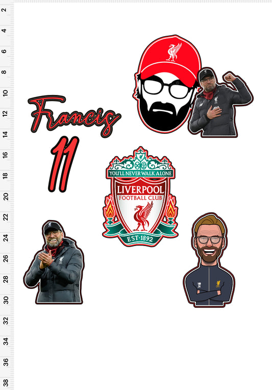 Football Cake Topper Liverpool