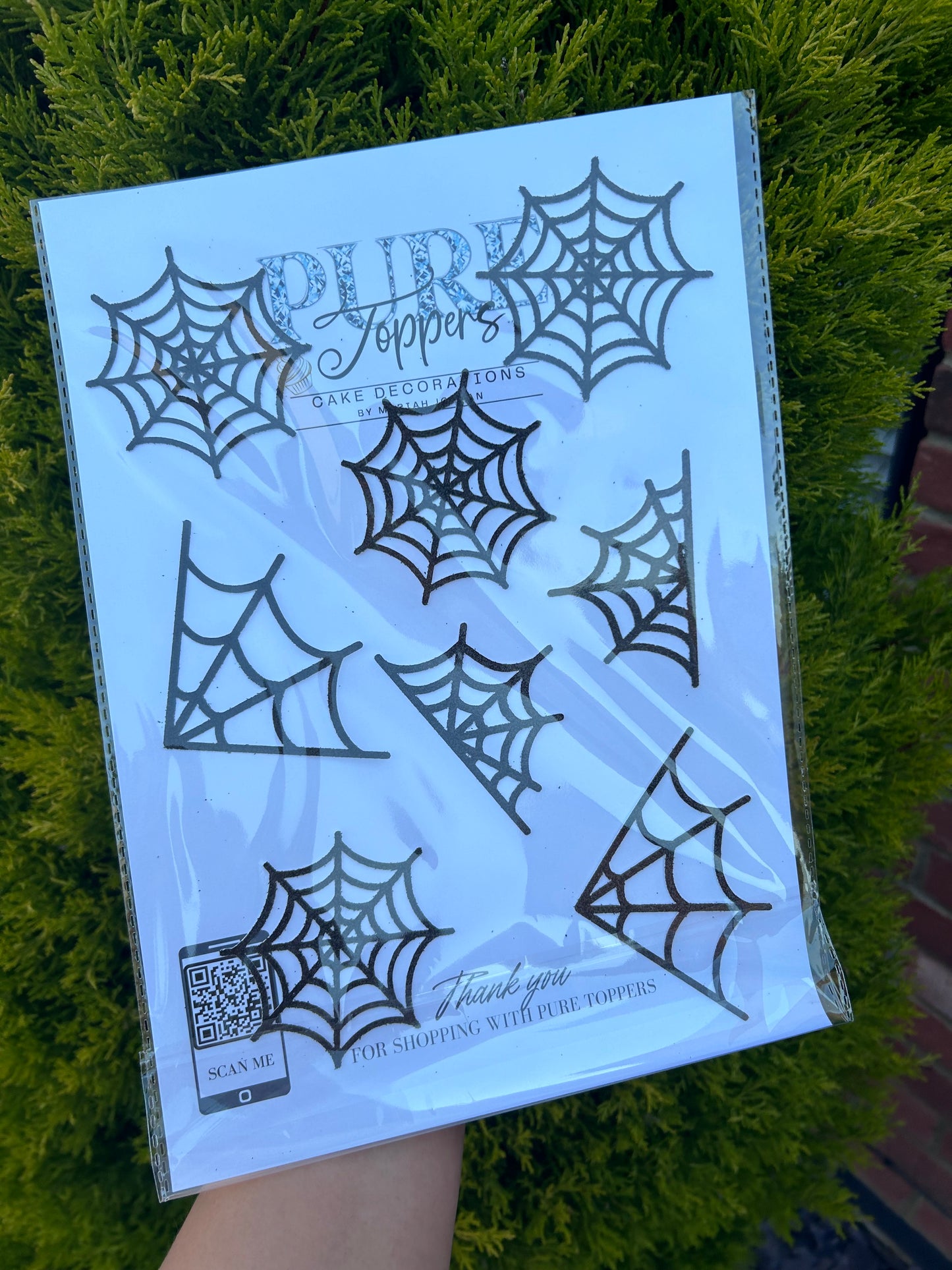 Spiderweb Cake Charms