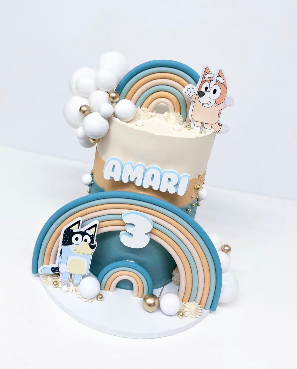 Bluey Cake Topper, Bluey Cake Charm Set