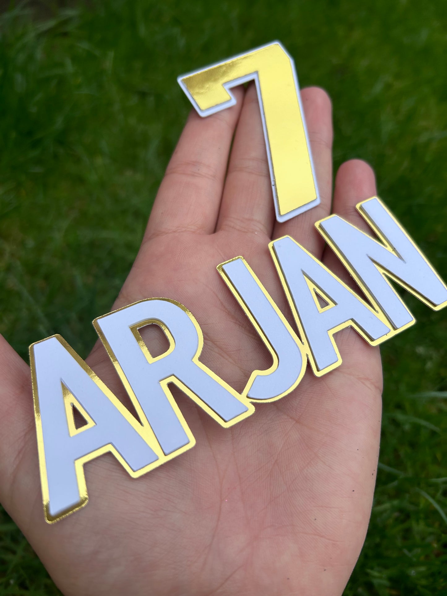 Name & Age Cake Topper, Cake Charm