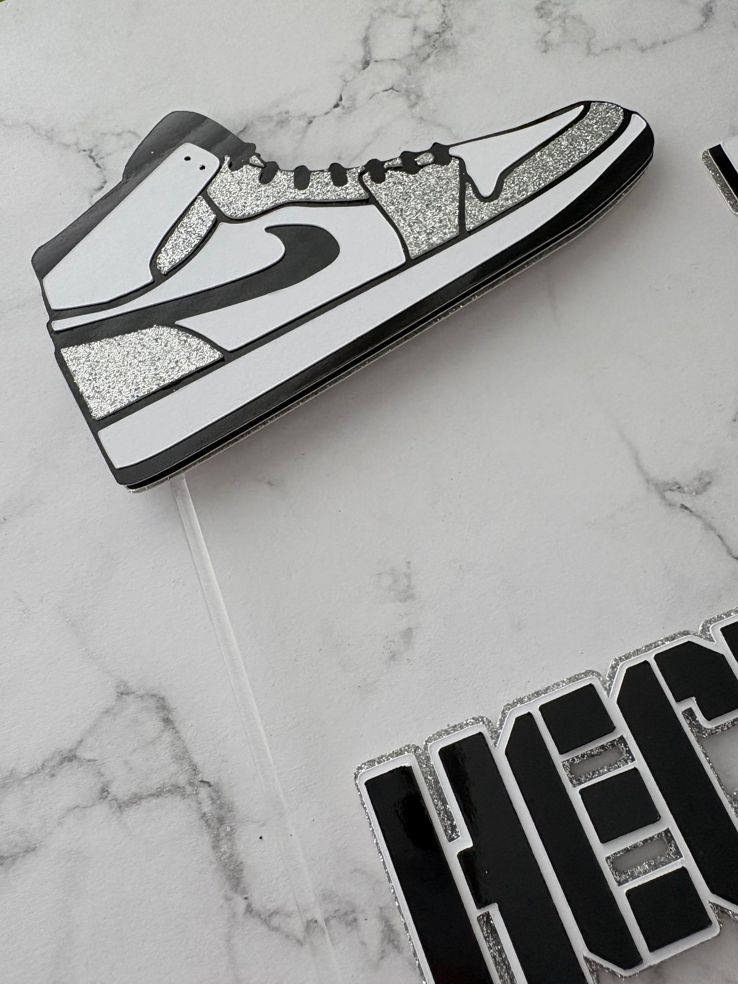 Jordan 1s Cake Topper, Nike Shoe Cake Topper, Jordan Cake Decorations, Hightop Cake Topper
