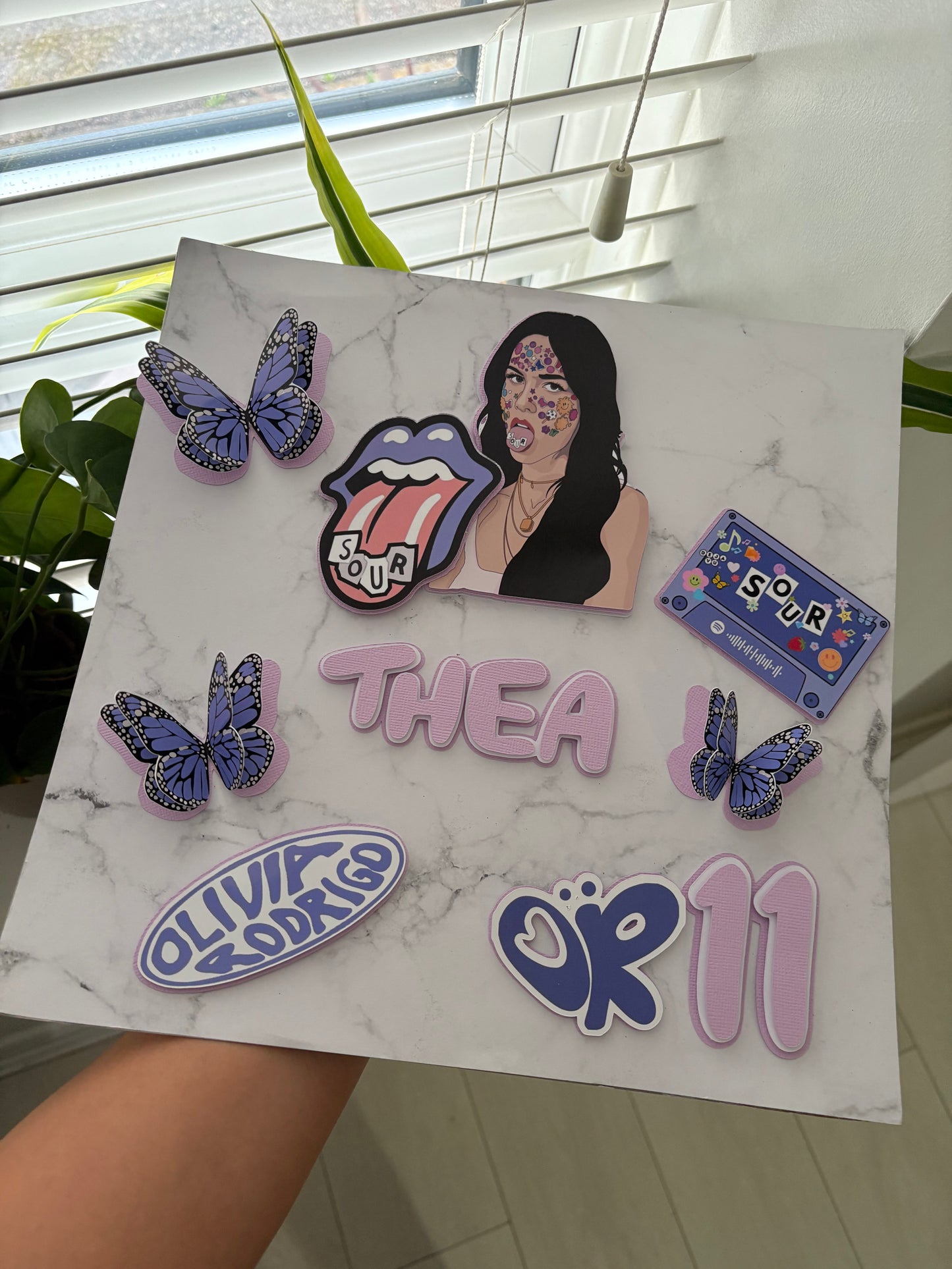 Olivia Rodrigo Cake Topper, Personalised Olivia Rodrigo Cake Decorations, Cake Toppers