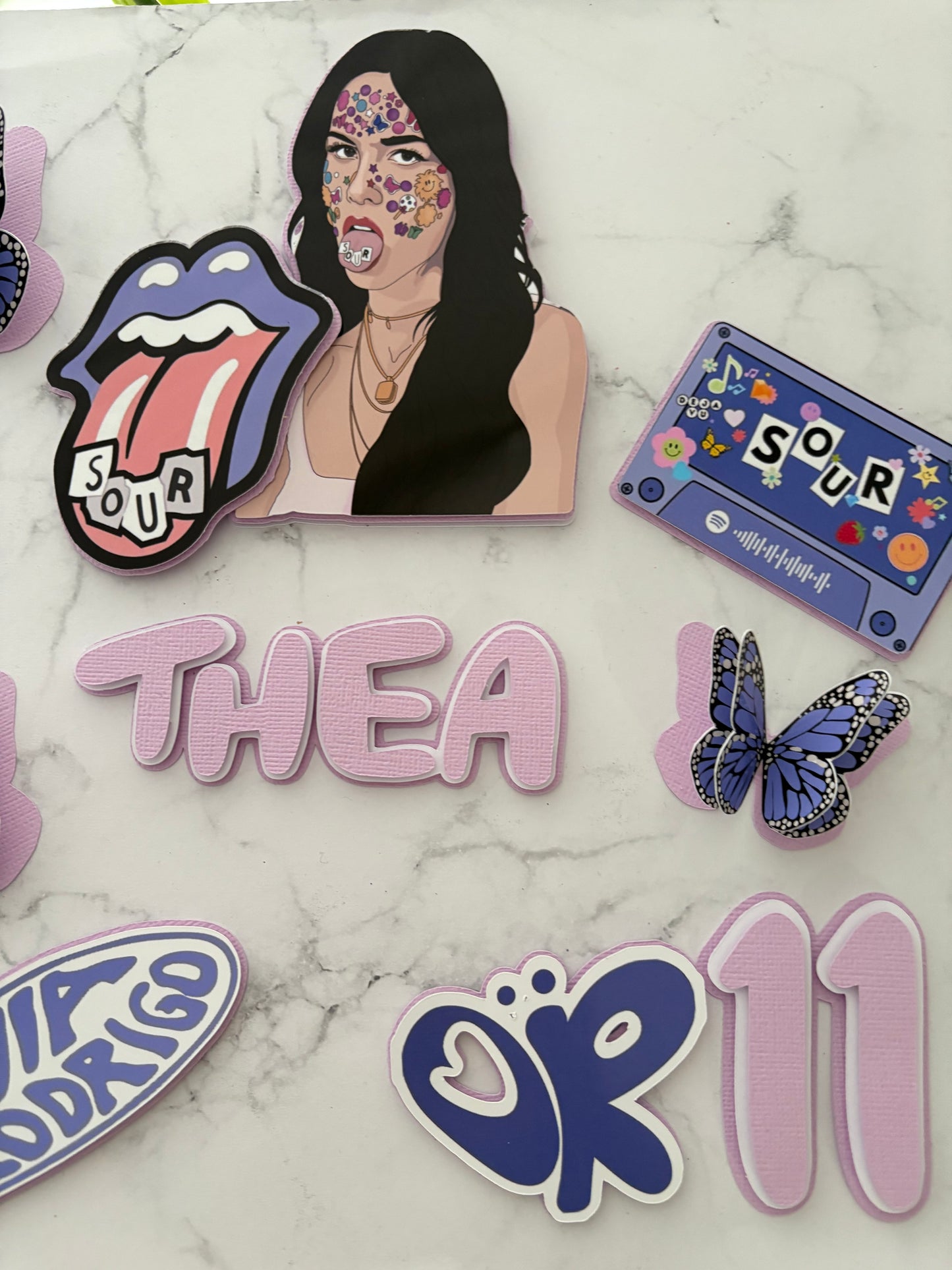 Olivia Rodrigo Cake Topper, Personalised Olivia Rodrigo Cake Decorations, Cake Toppers