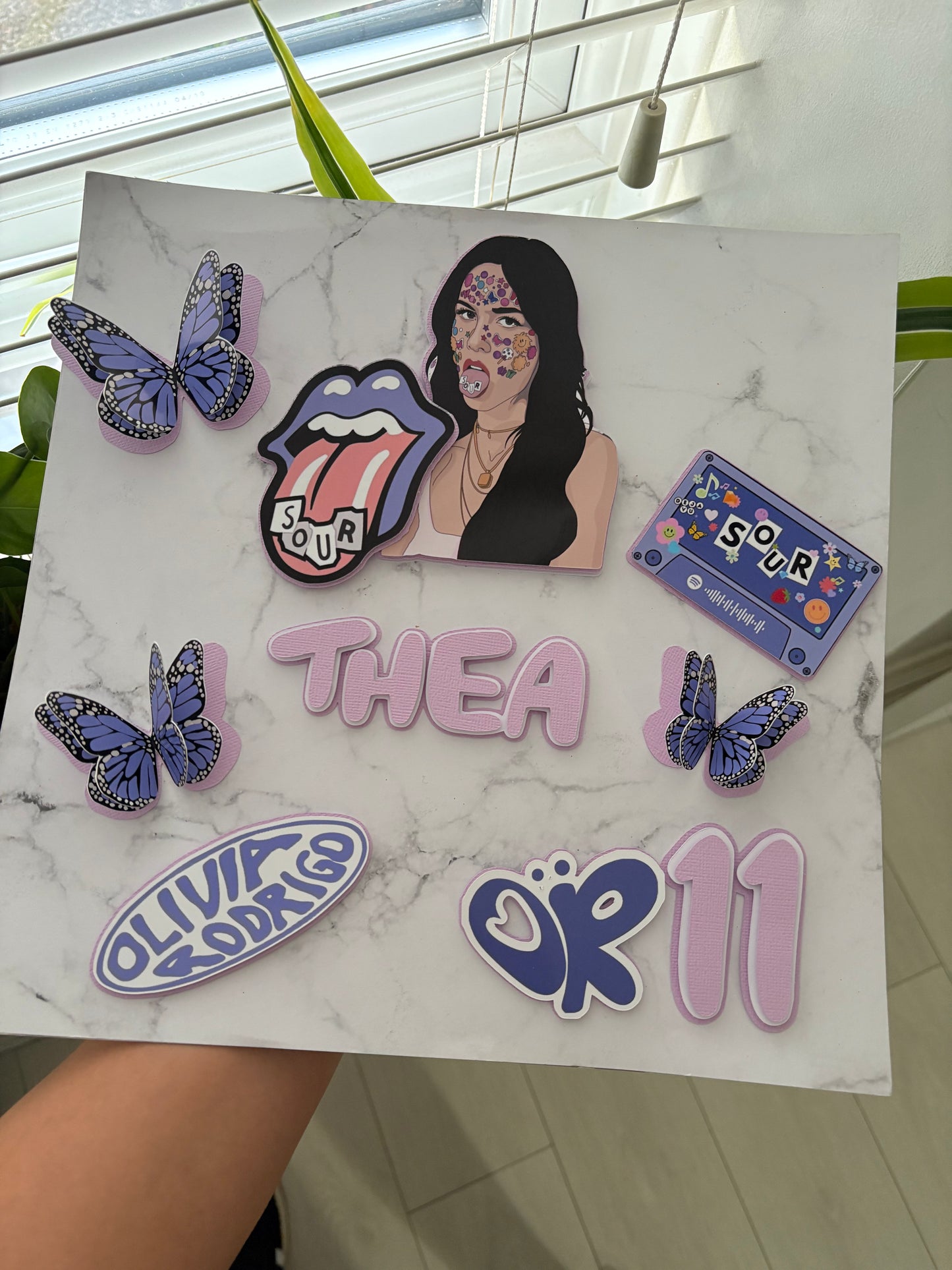 Olivia Rodrigo Cake Topper, Personalised Olivia Rodrigo Cake Decorations, Cake Toppers