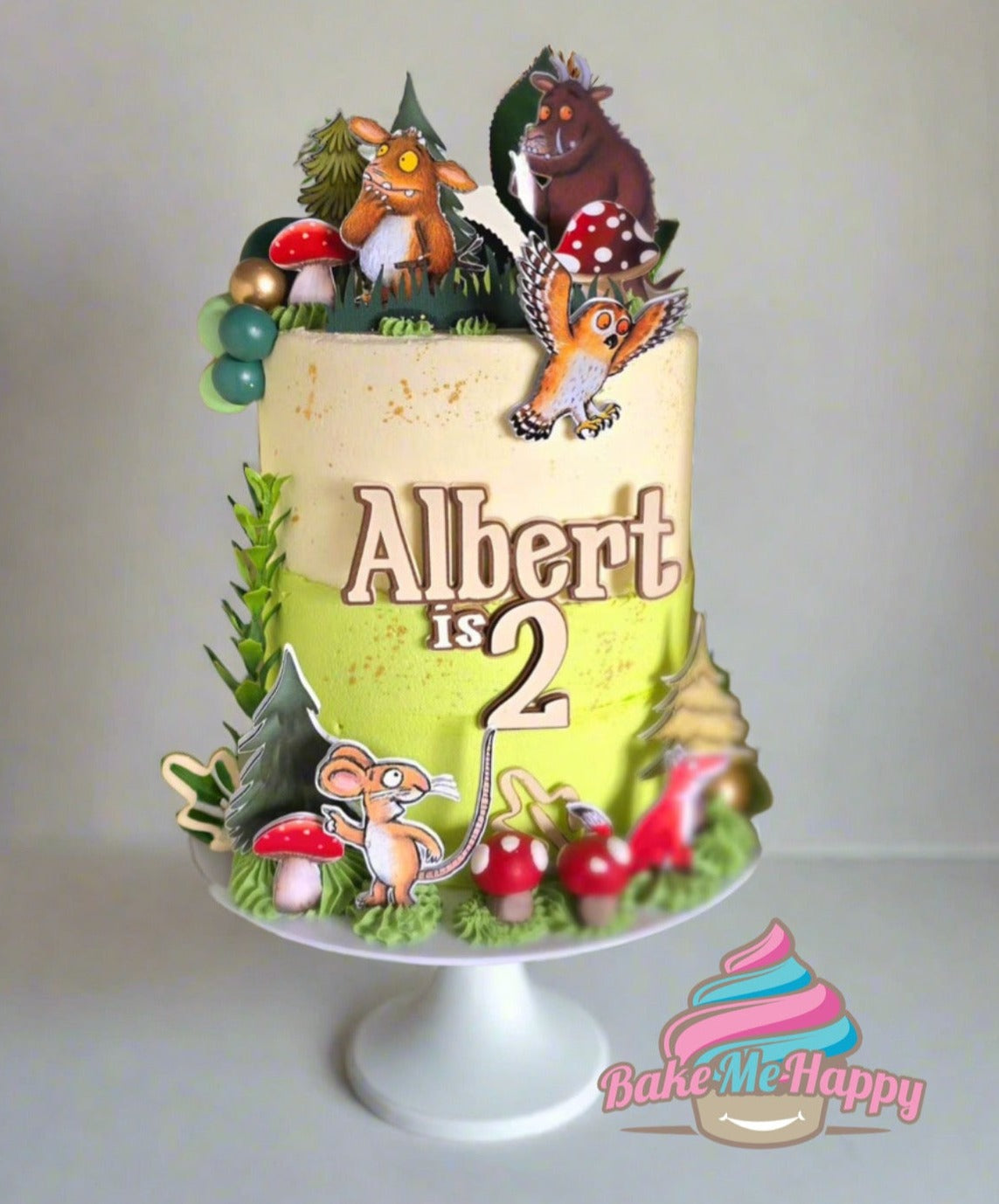 Gruffalo Woodland Cake Topper, Woodland Cake Charms.