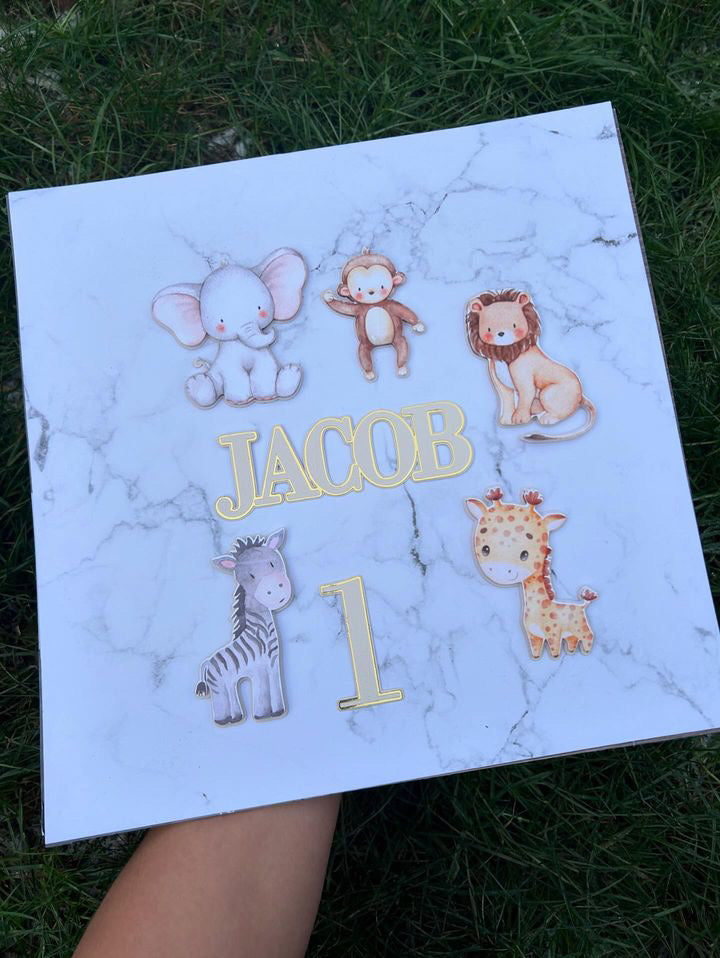 Safari, Jungle Cake Topper