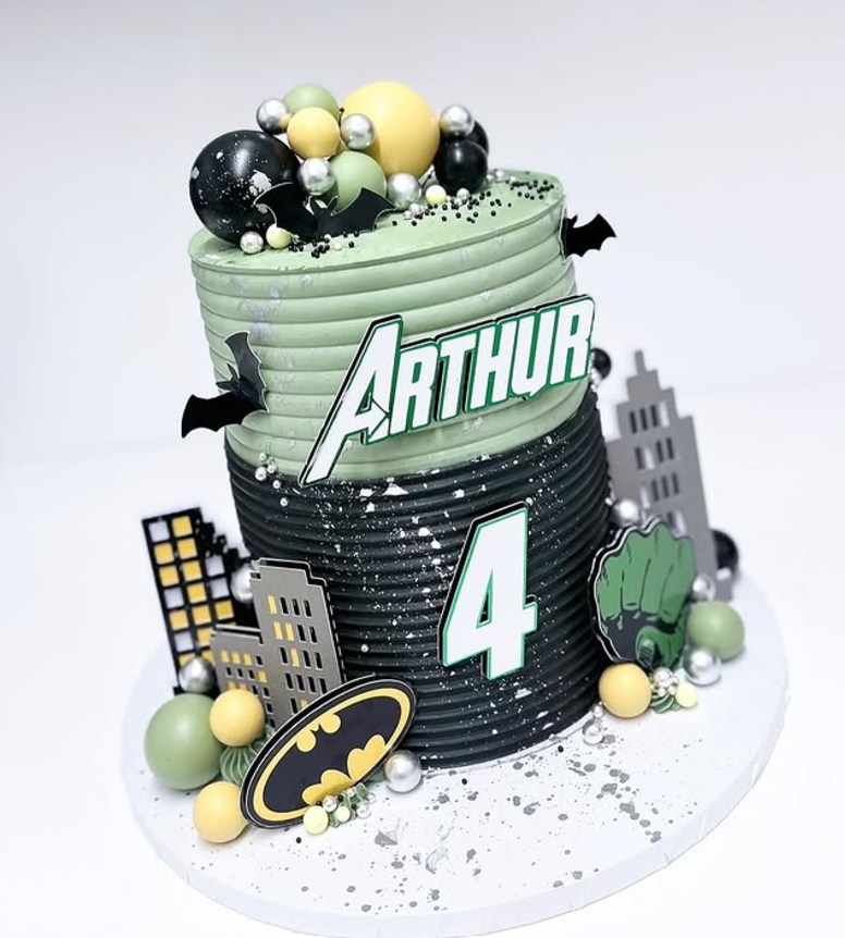 Superhero Cake Topper, Batman Cake Topper, Hulk Cake Topper