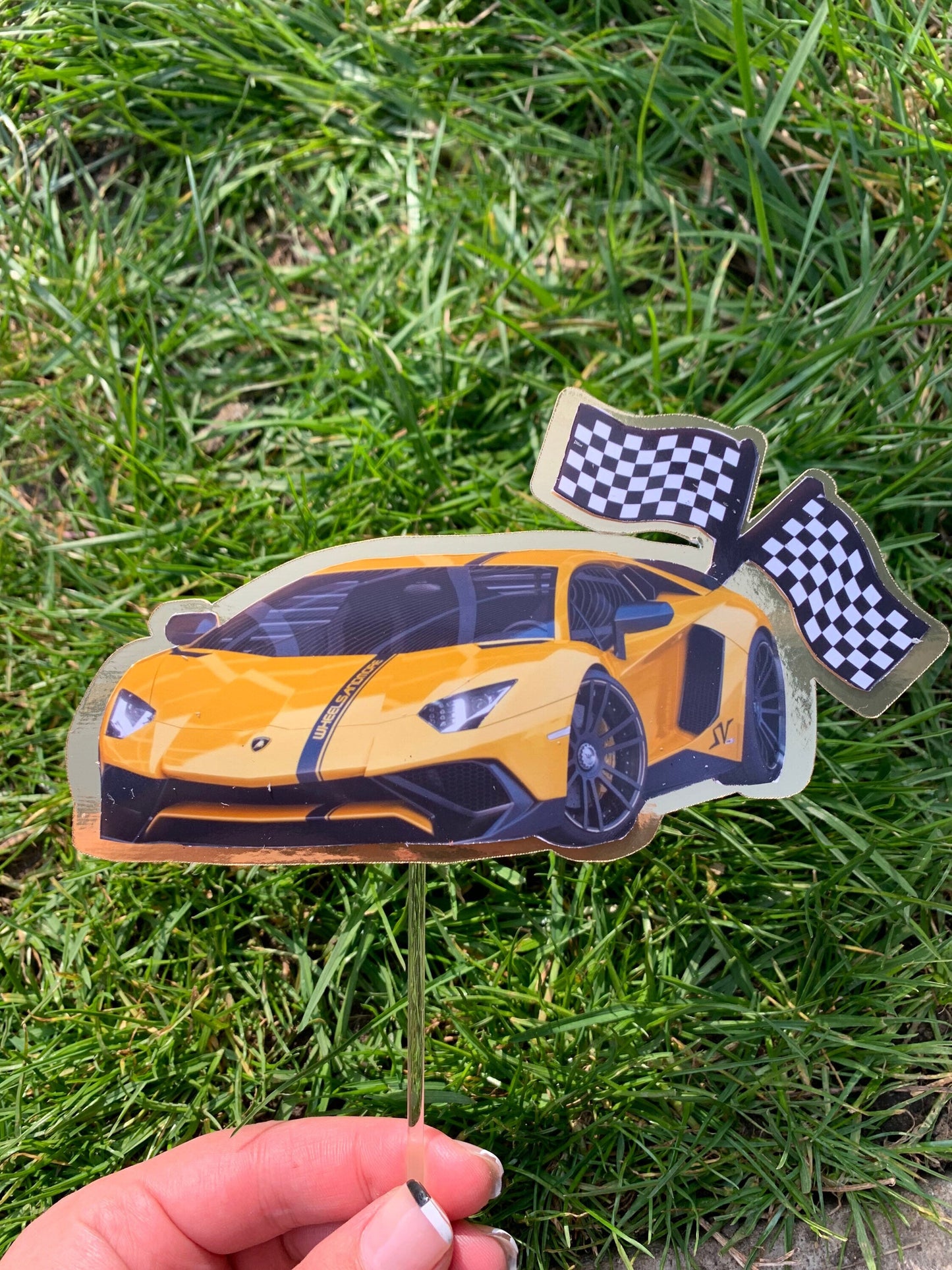 Lamborghini Cake Topper, Car Cake Topper