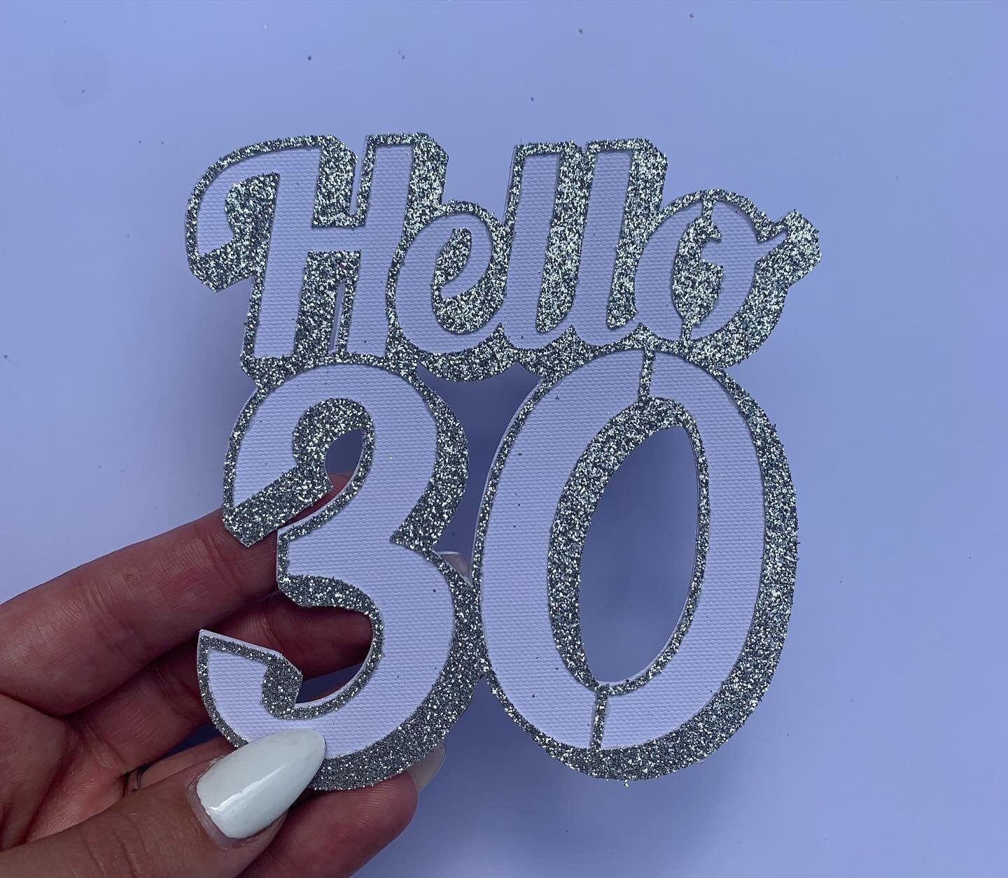 Hello 30th Cake Topper
