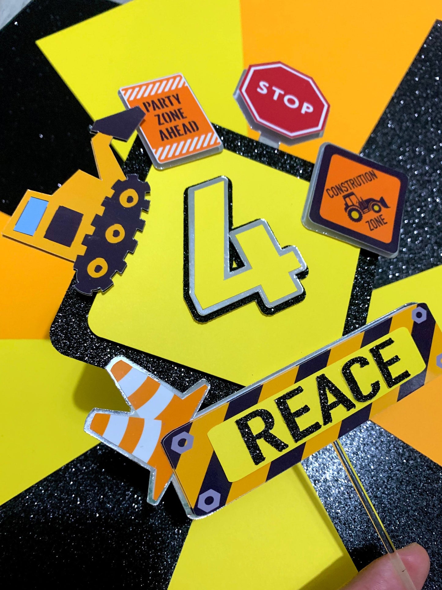 Construction, Builders Cake Topper