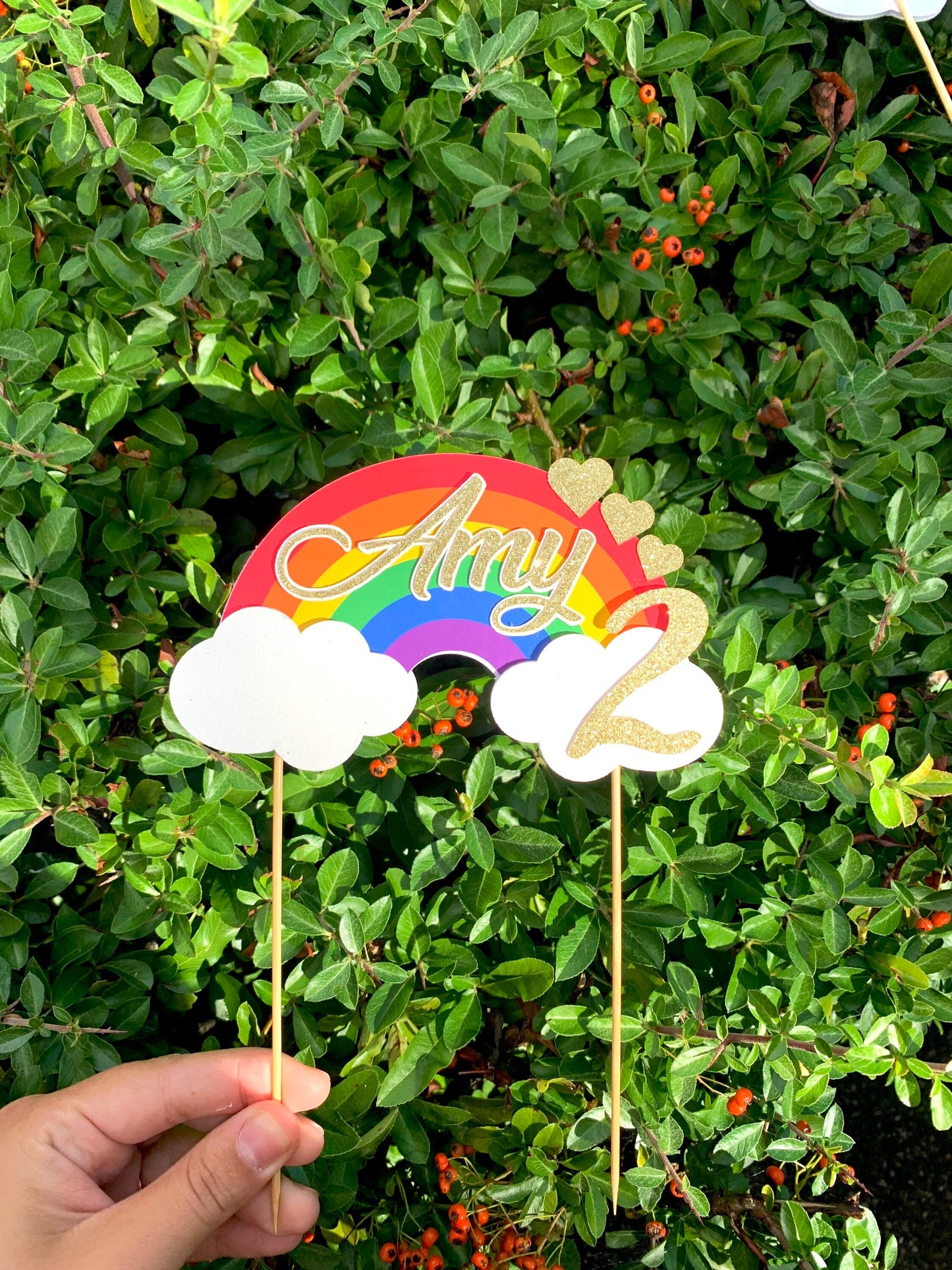 Rainbow Cake Topper
