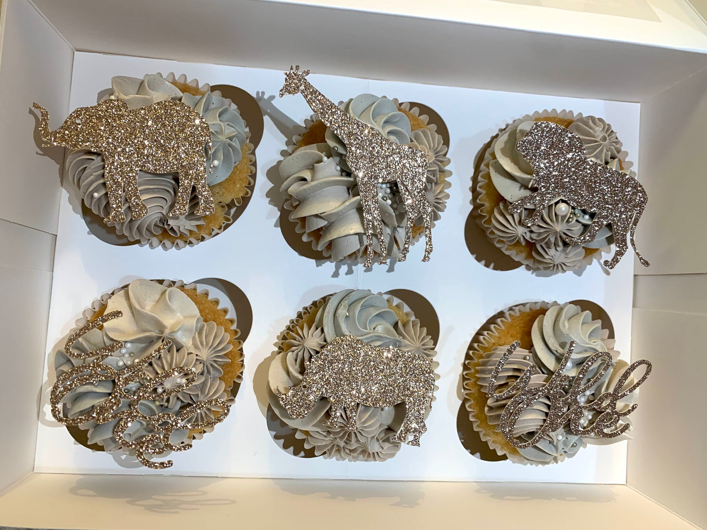 Wild One Cupcake Toppers, Safari Cupcake Toppers