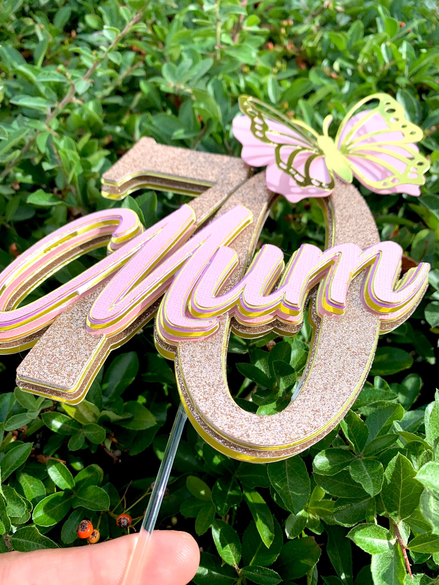 70th Mum Cake Topper