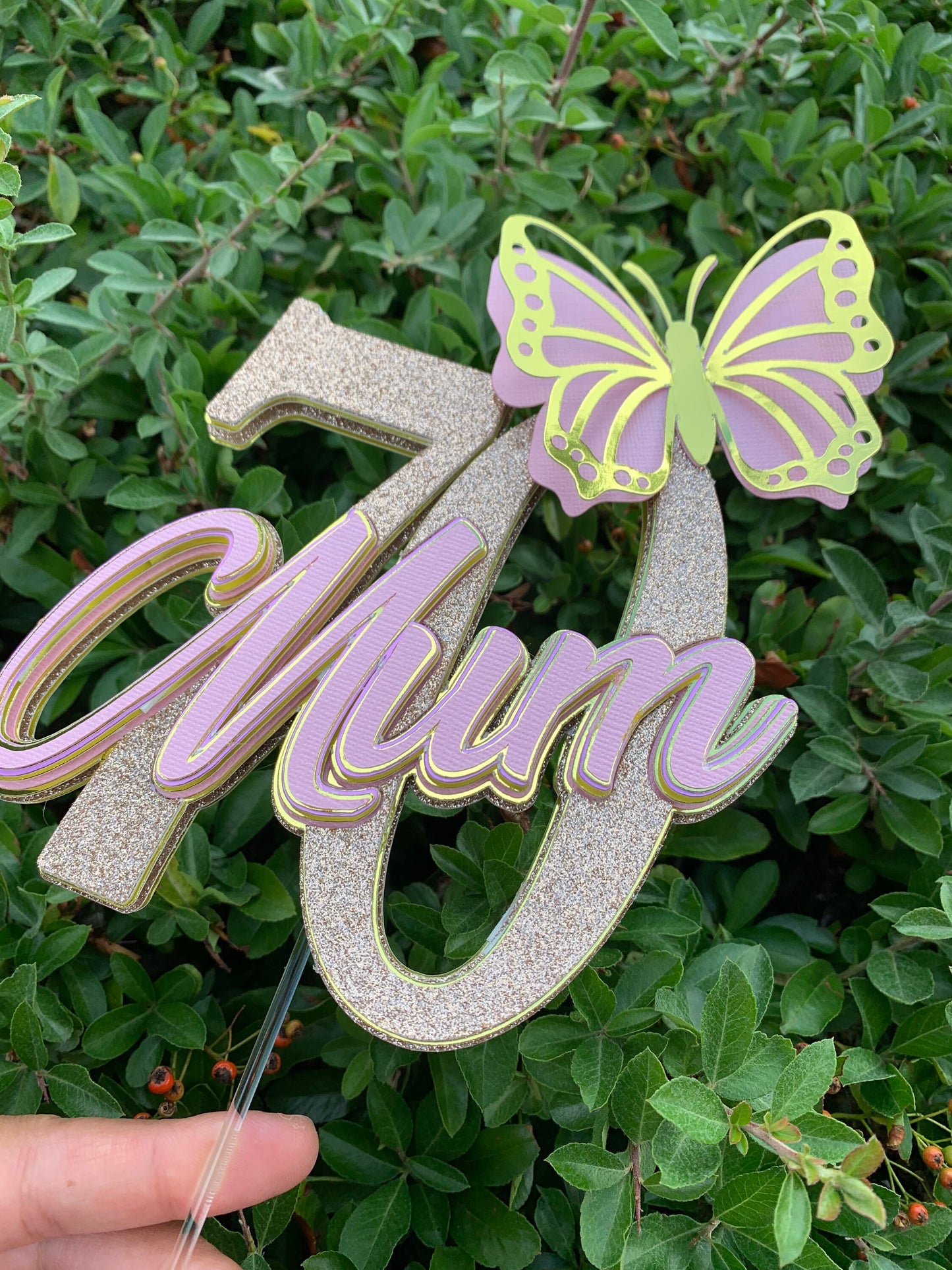 70th Mum Cake Topper