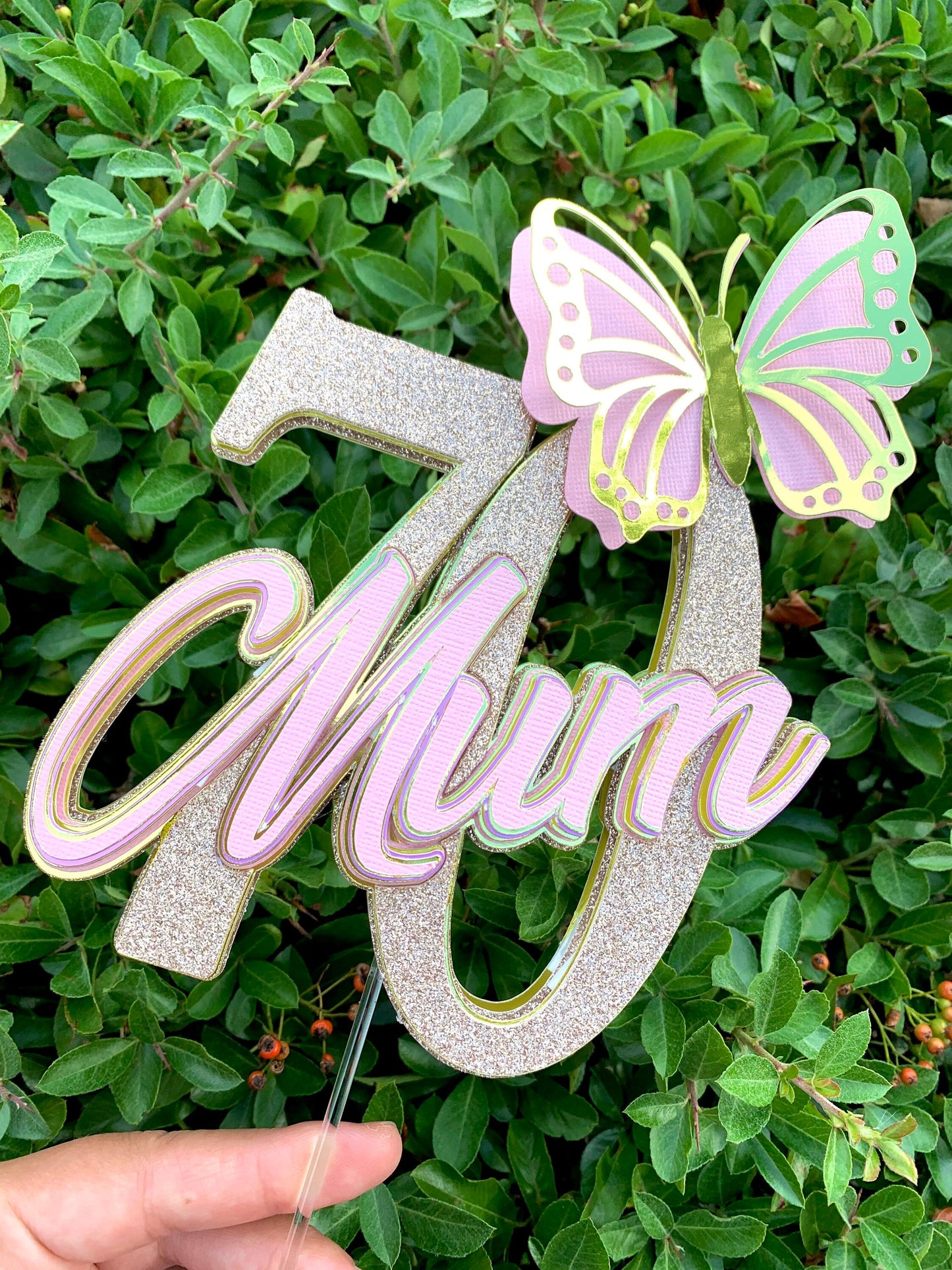 70th Mum Cake Topper