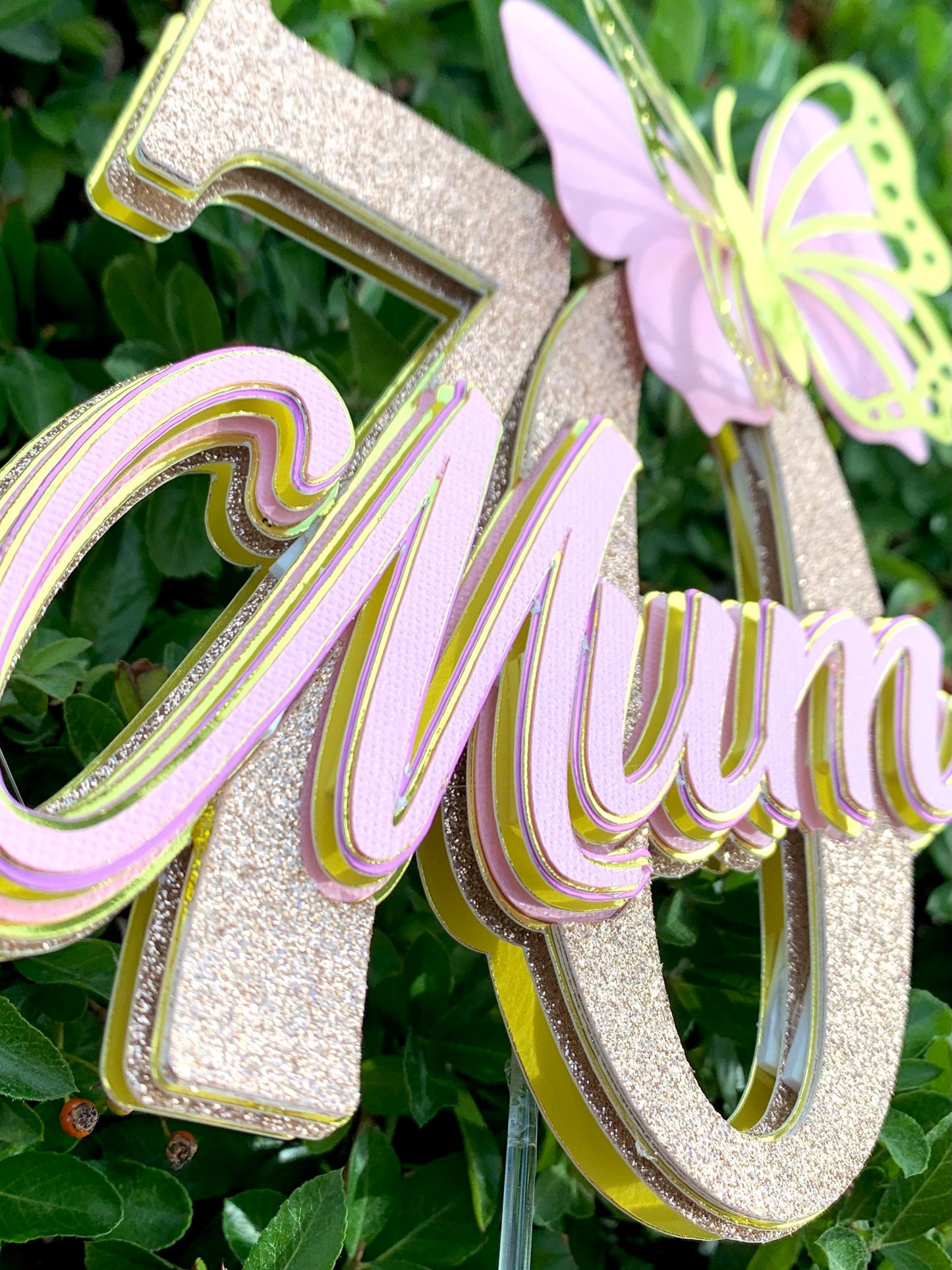 70th Mum Cake Topper