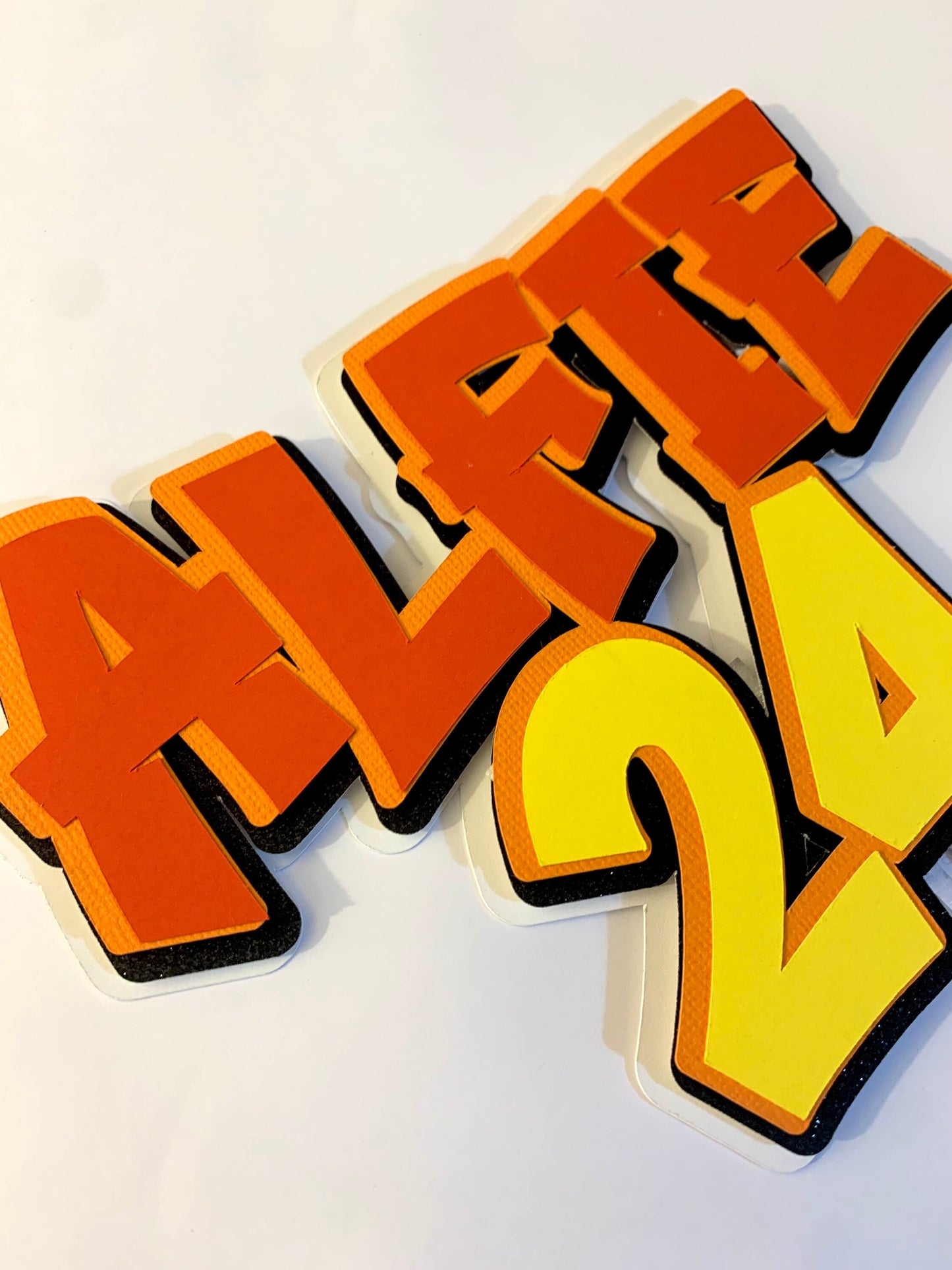 Graffiti Cake Topper, Racing Cake Topper