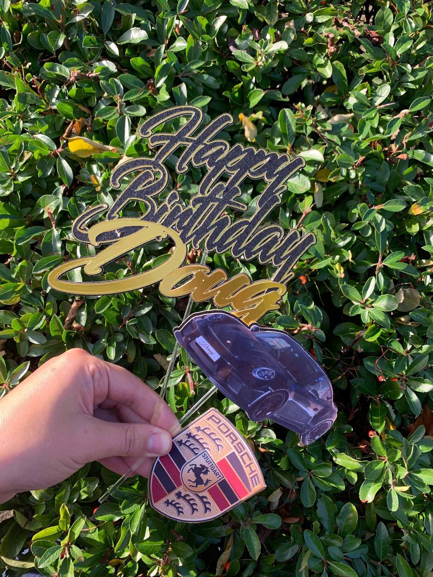 Sports Car Inspired Cake Topper