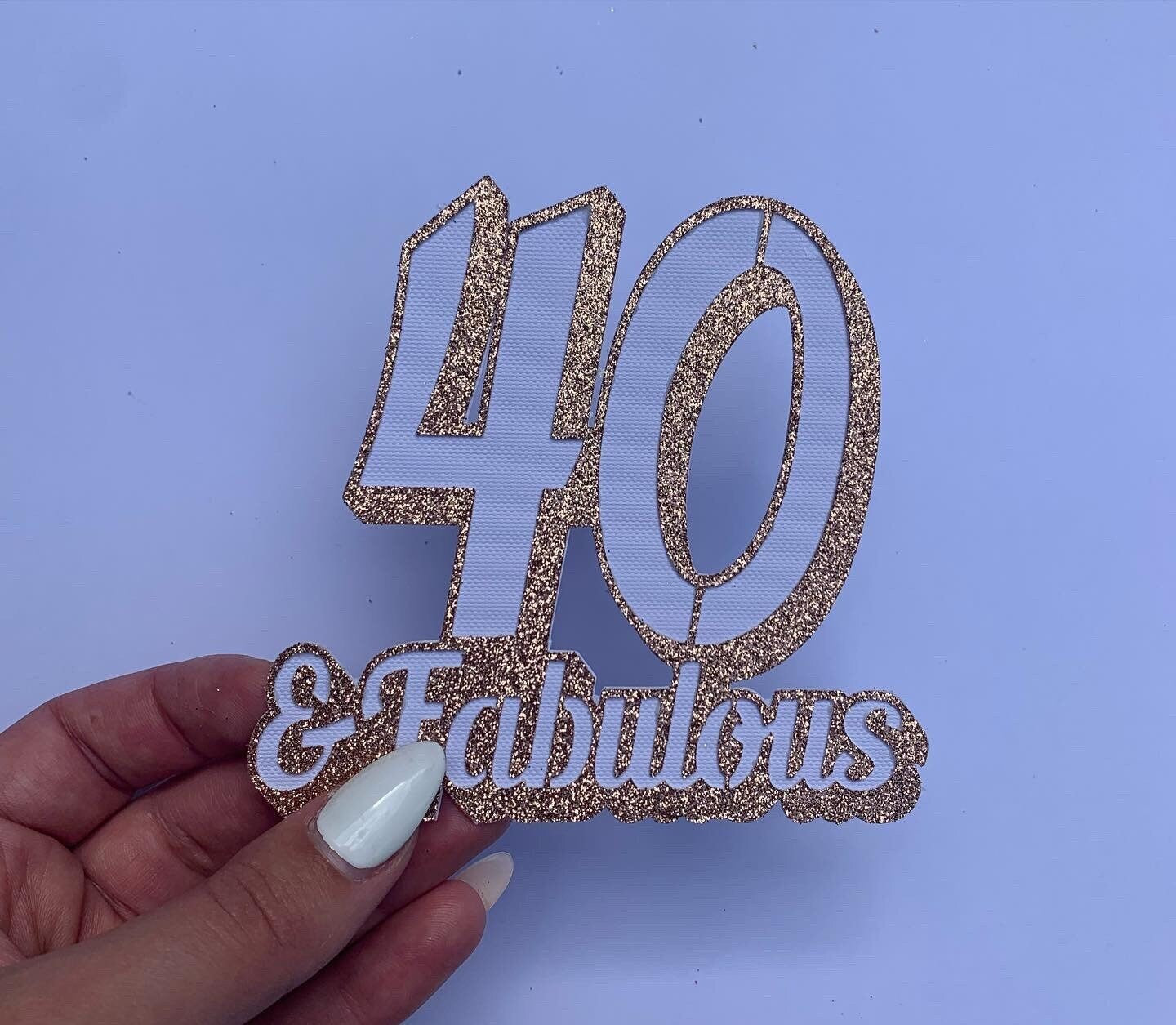40th Cake Topper