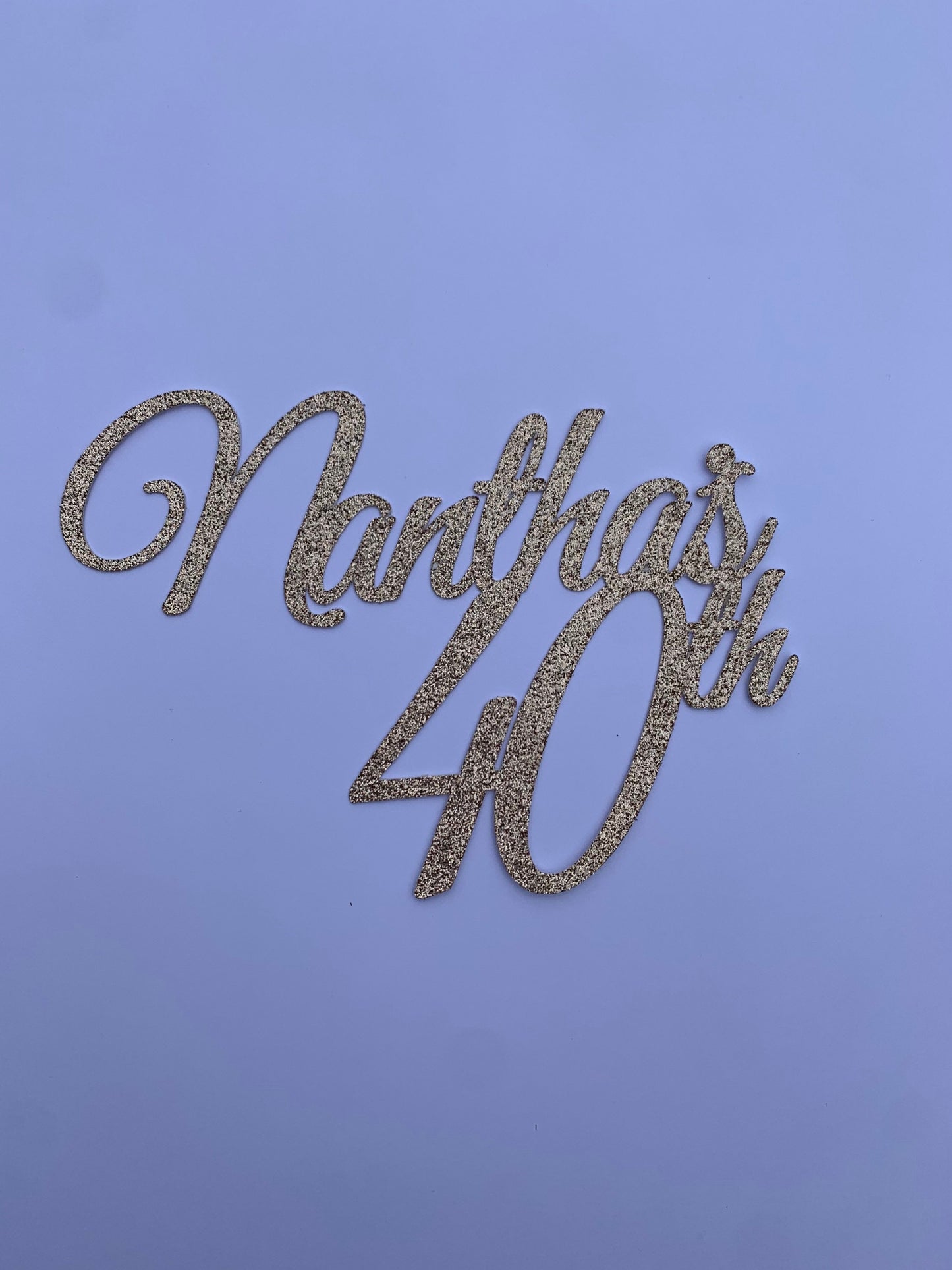 Name And Age Cake Topper