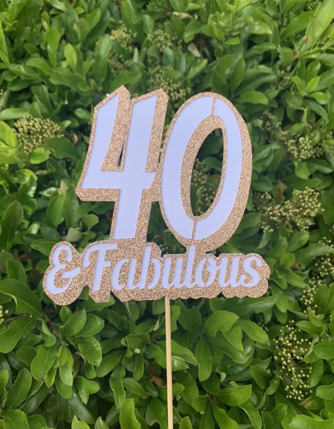 40th Cake Topper