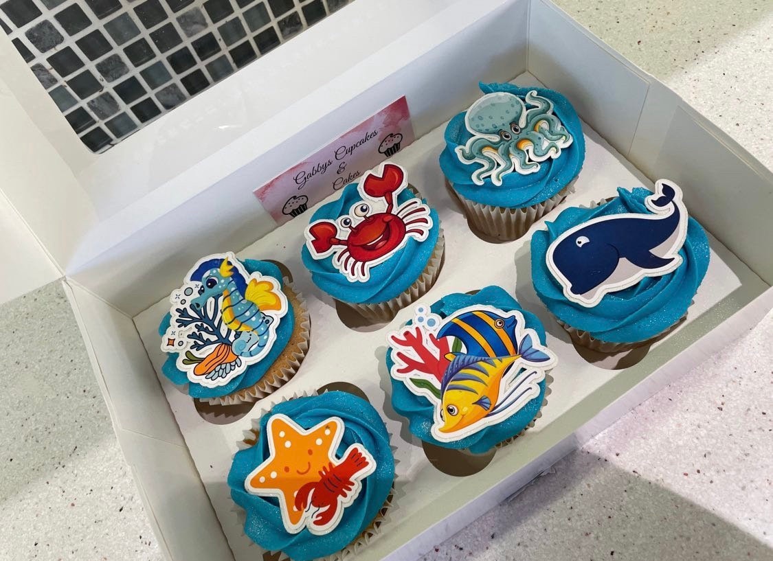 Under The Sea Cupcake Toppers