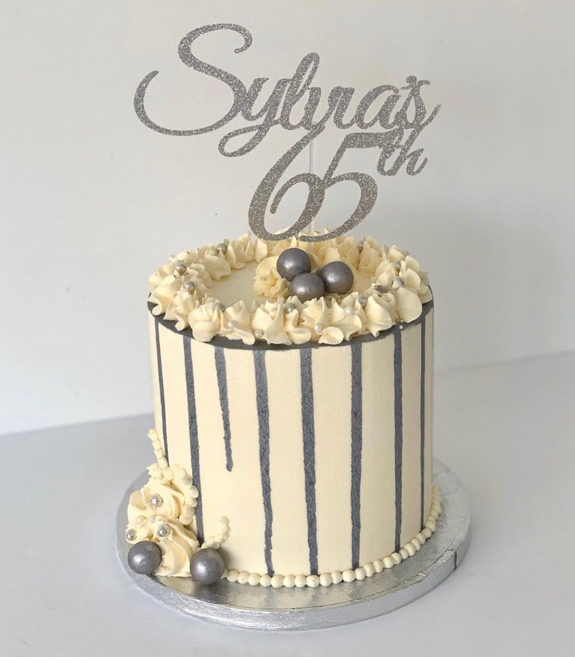 Name And Age Cake Topper