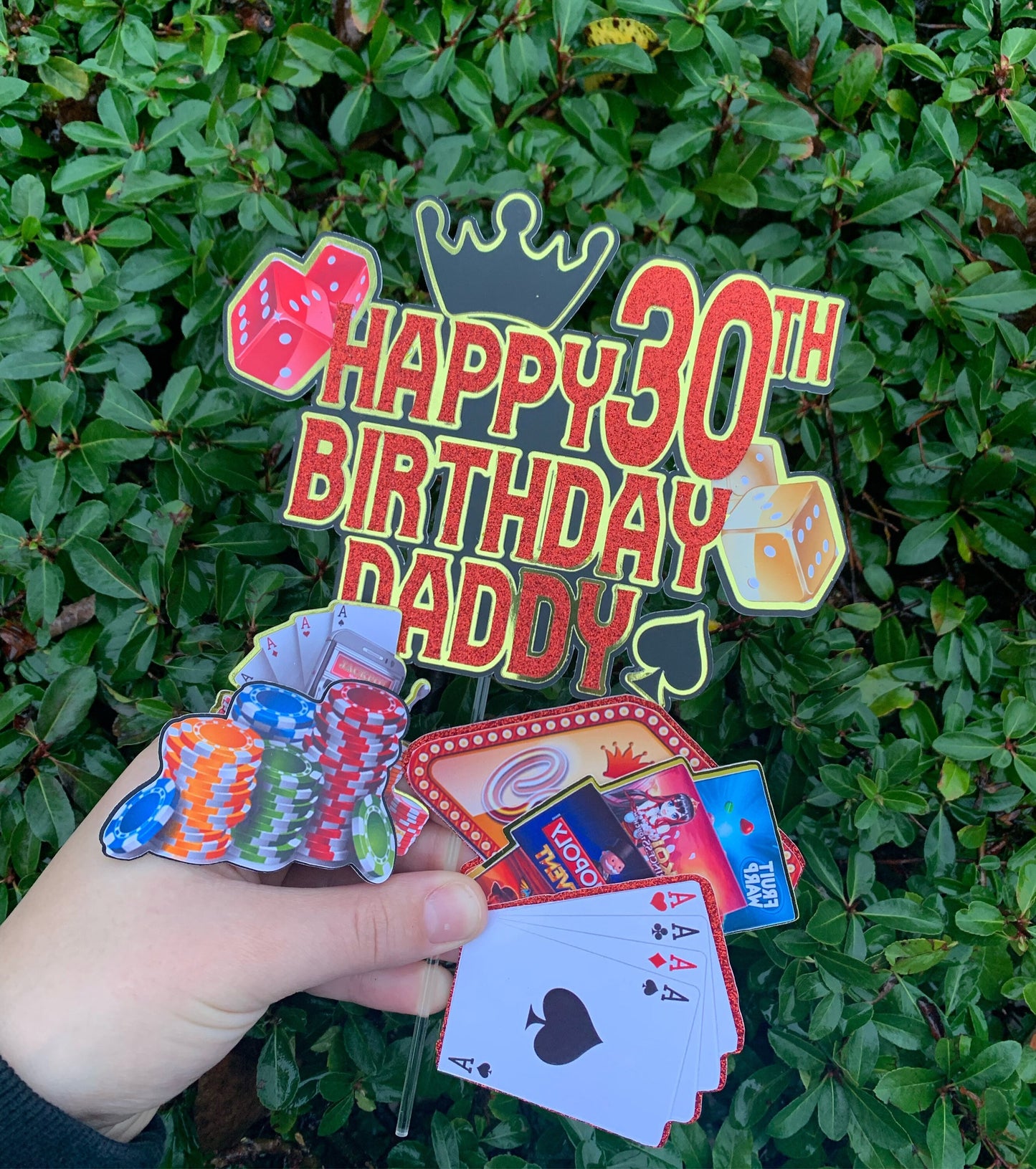 Las Vegas Casino Cake Topper