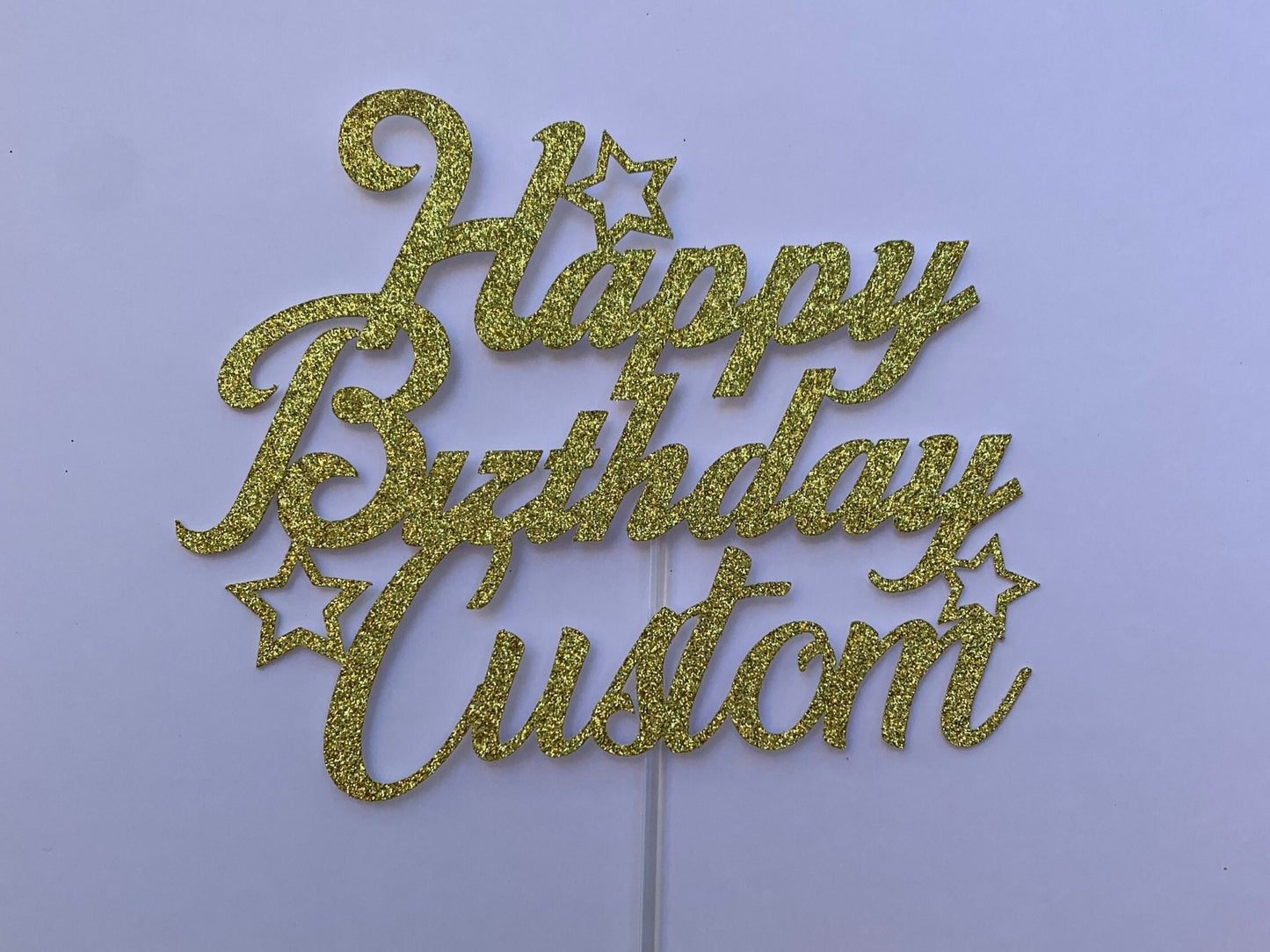 Personalised Happy Birthday Cake Topper